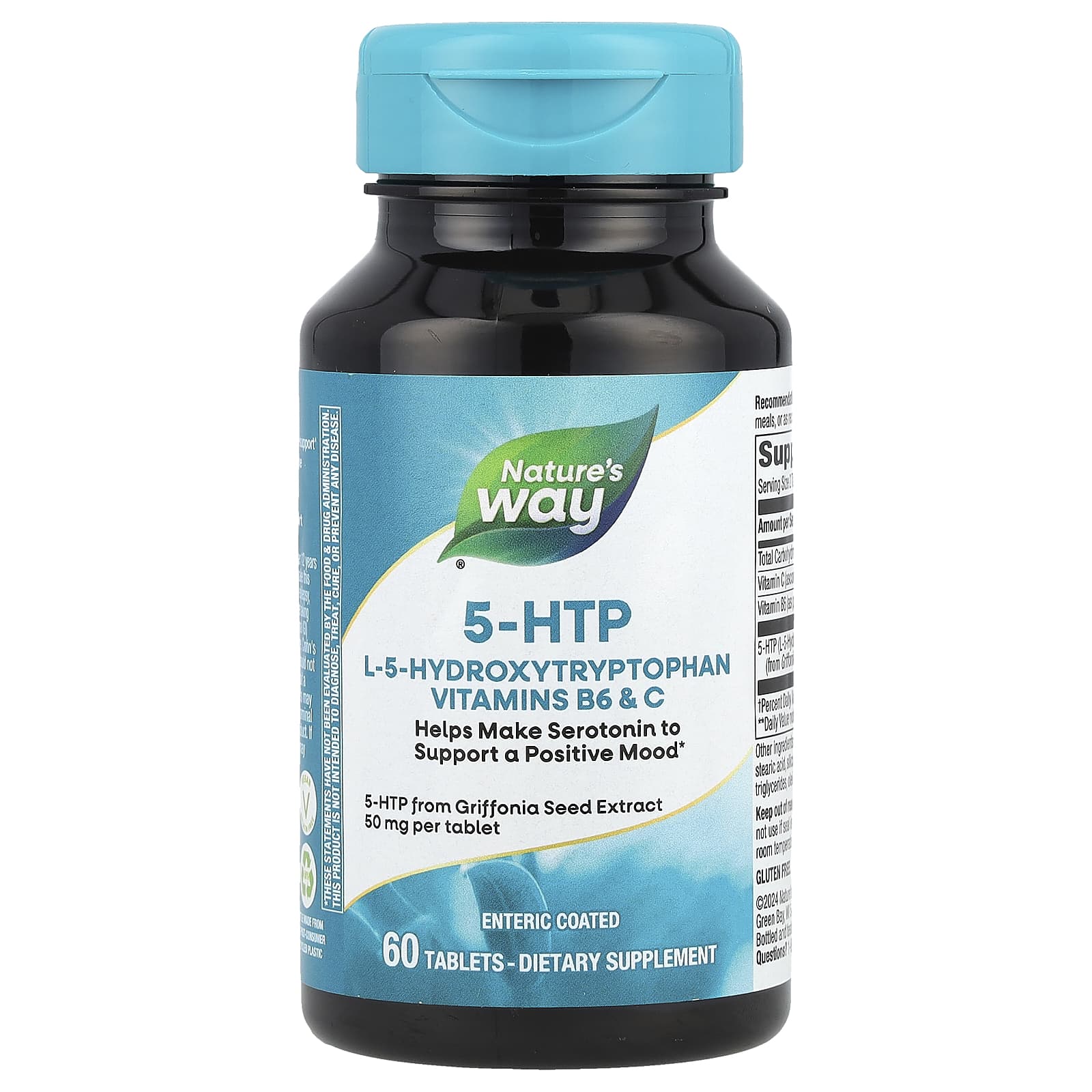 Nature's Way, 5-HTP, 100 mg, 60 Tablets ( 50 mg Per Tablet) - Image 1