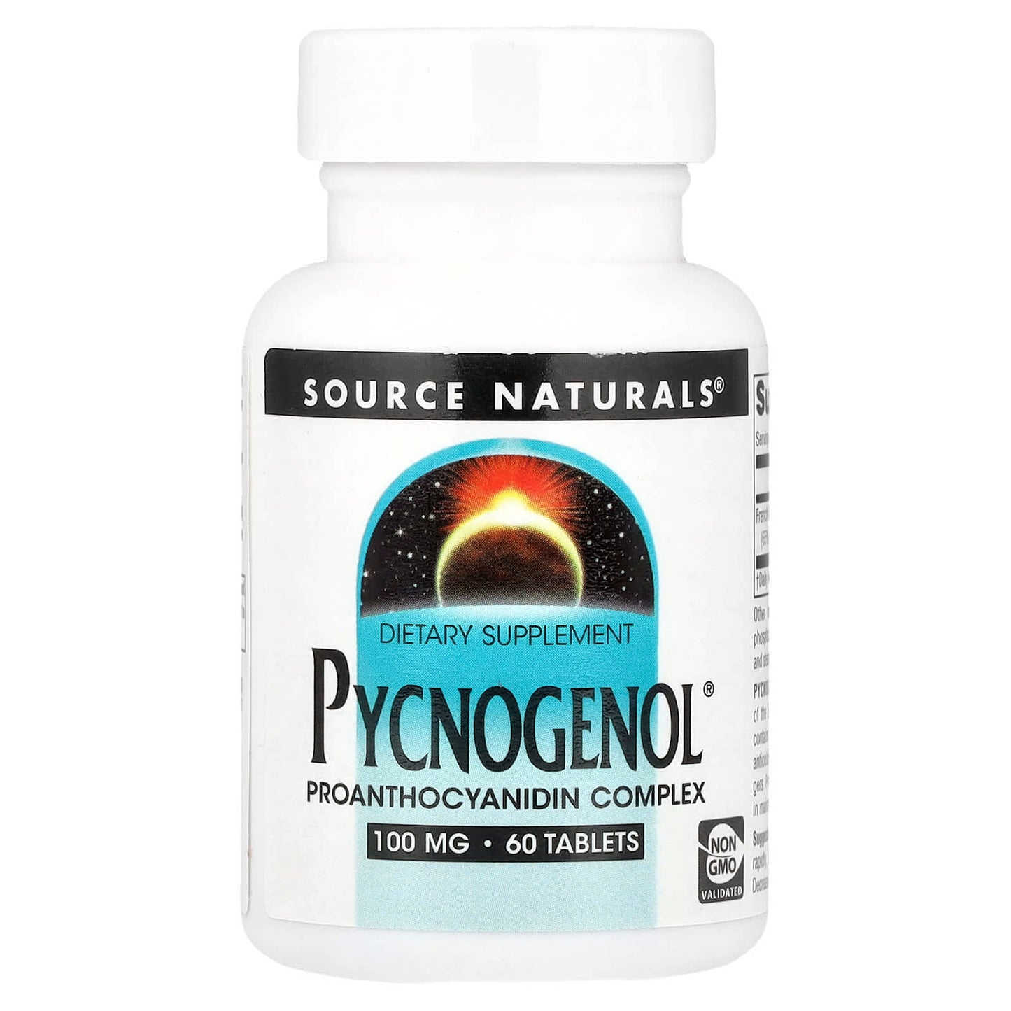 Source Naturals, Pycnogenol®, 100 mg, 60 Tablets - Image 1