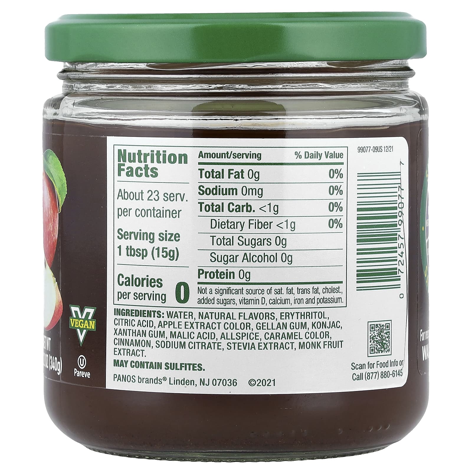 Walden Farms, Apple Butter Fruit Spread, 12 oz (340 g) - Image 2