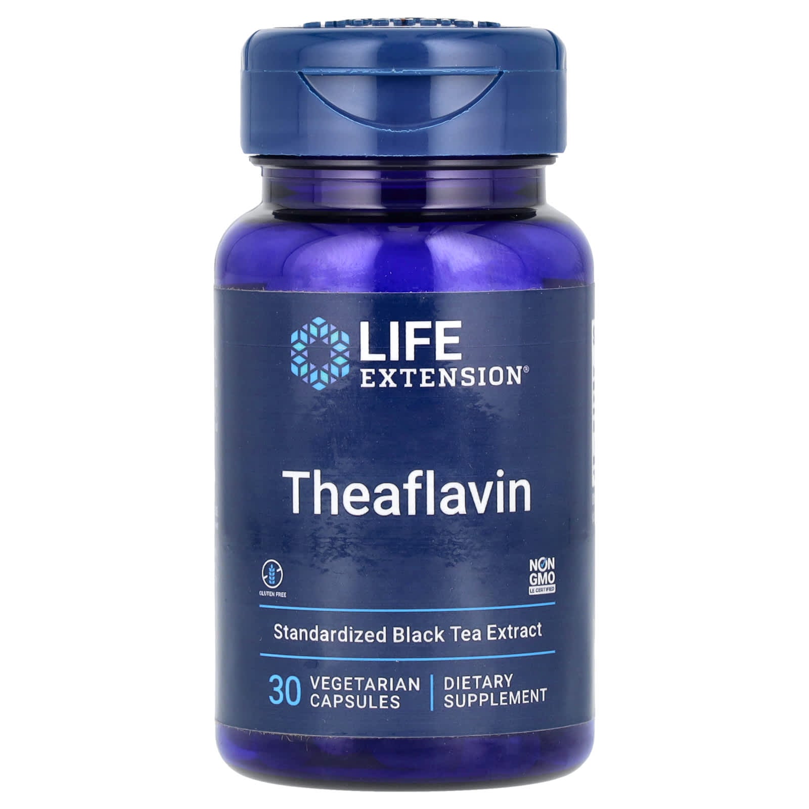 Life Extension, Theaflavin, Standardized Black Tea Extract, 30 Vegetarian Capsules (350 mg per Capsule) - Image 1