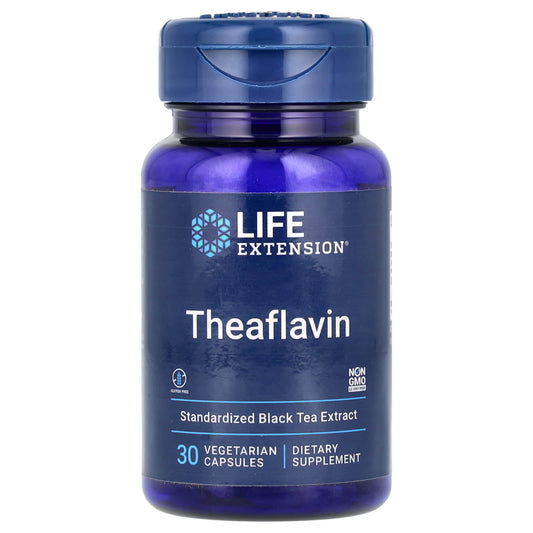 Life Extension, Theaflavin, Standardized Black Tea Extract, 30 Vegetarian Capsules (350 mg per Capsule) - Image 1