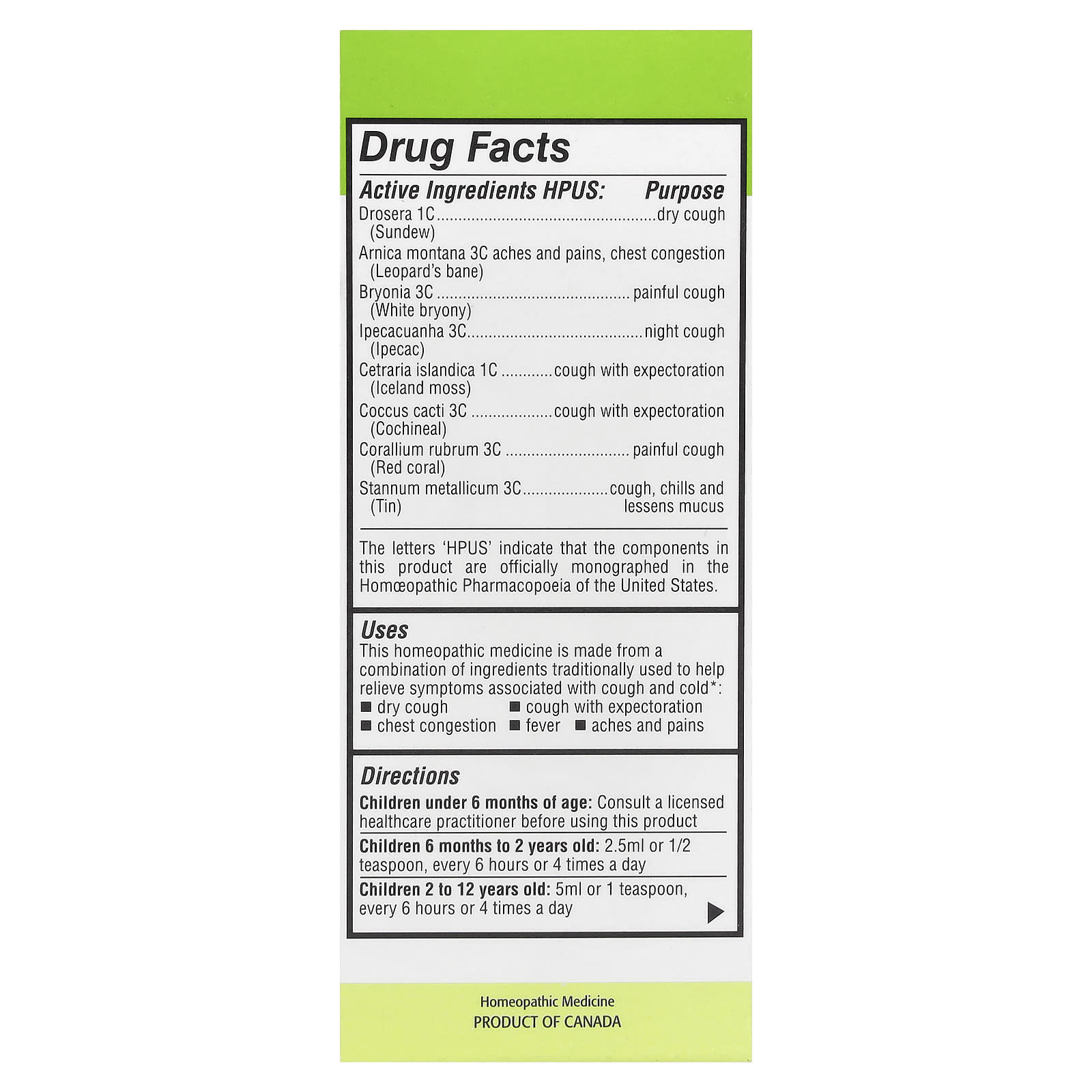 Homeolab USA Kids Relief Cough & Cold Syrup For Kids 0-12 Yrs - Image 2
