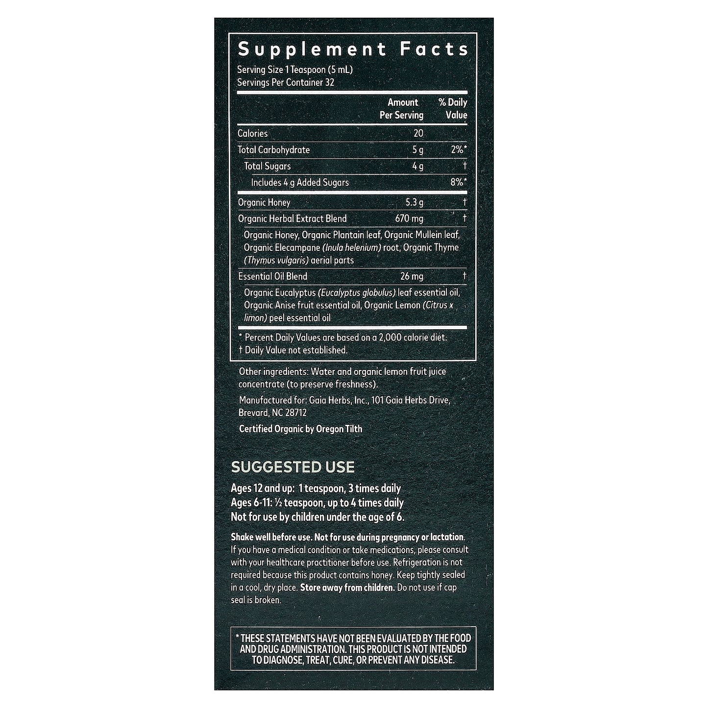 Gaia Herbs Bronchial Wellness Syrup for Respiratory Health, 5.4 fl oz - Image 2