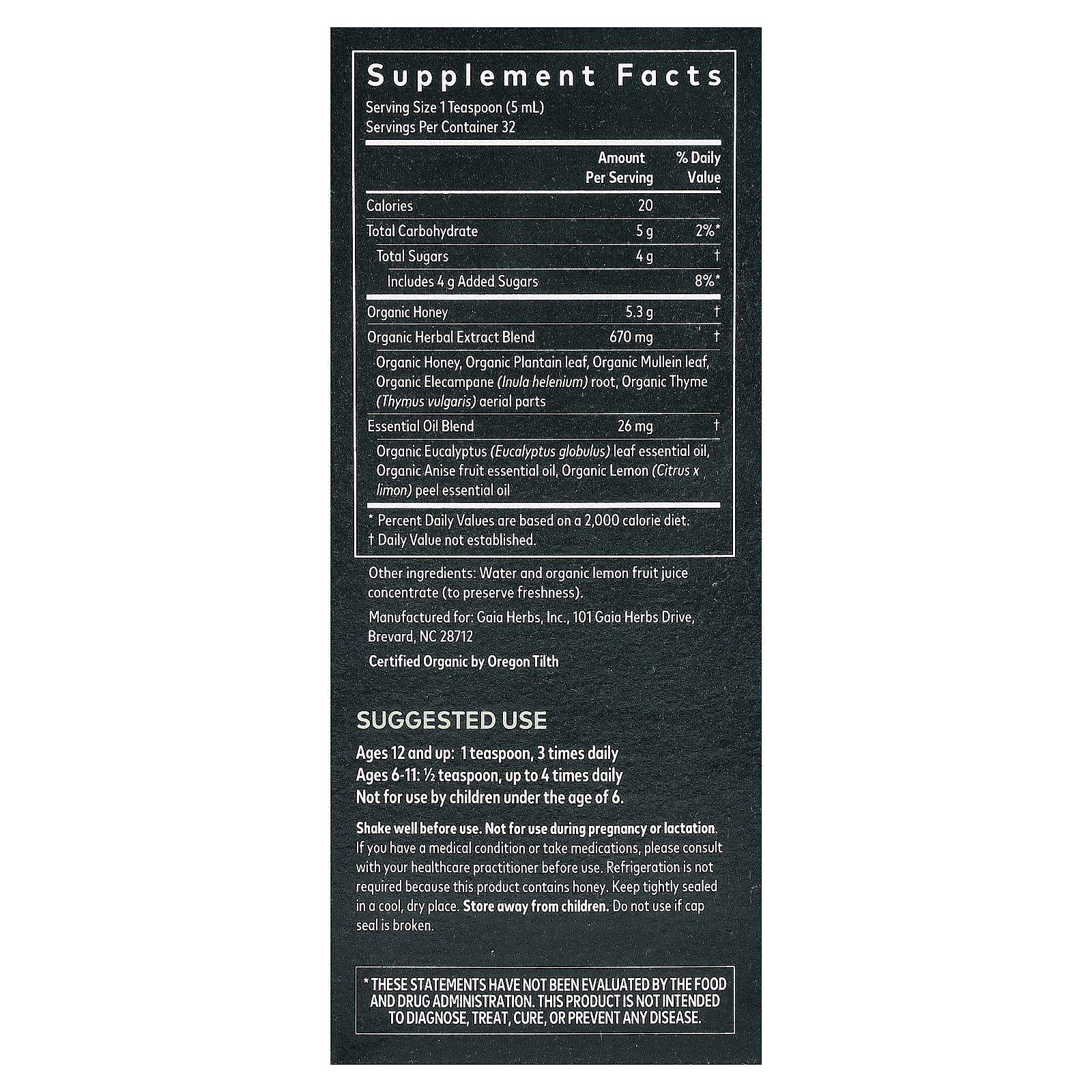 Gaia Herbs Bronchial Wellness Syrup for Respiratory Health, 5.4 fl oz - Image 2