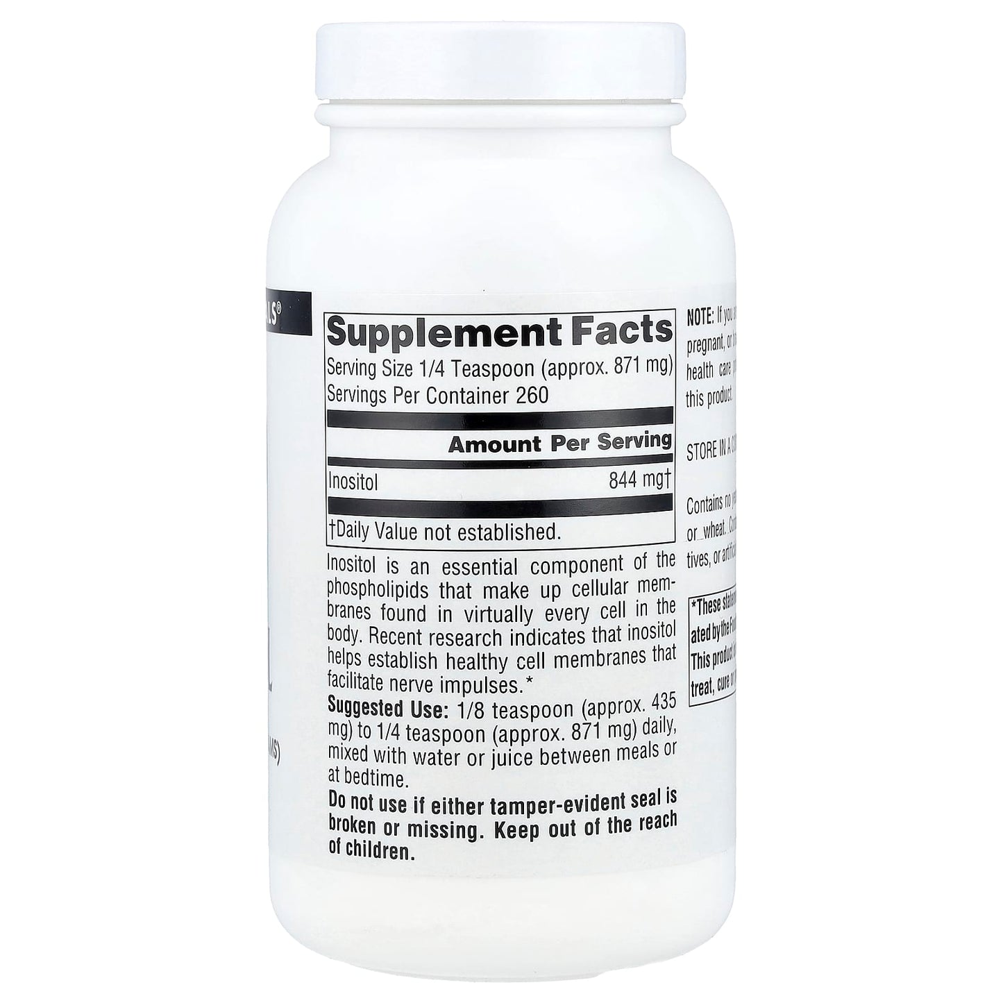 Source Naturals, Pure Inositol Powder, 8 oz (226.8 g) - Image 2