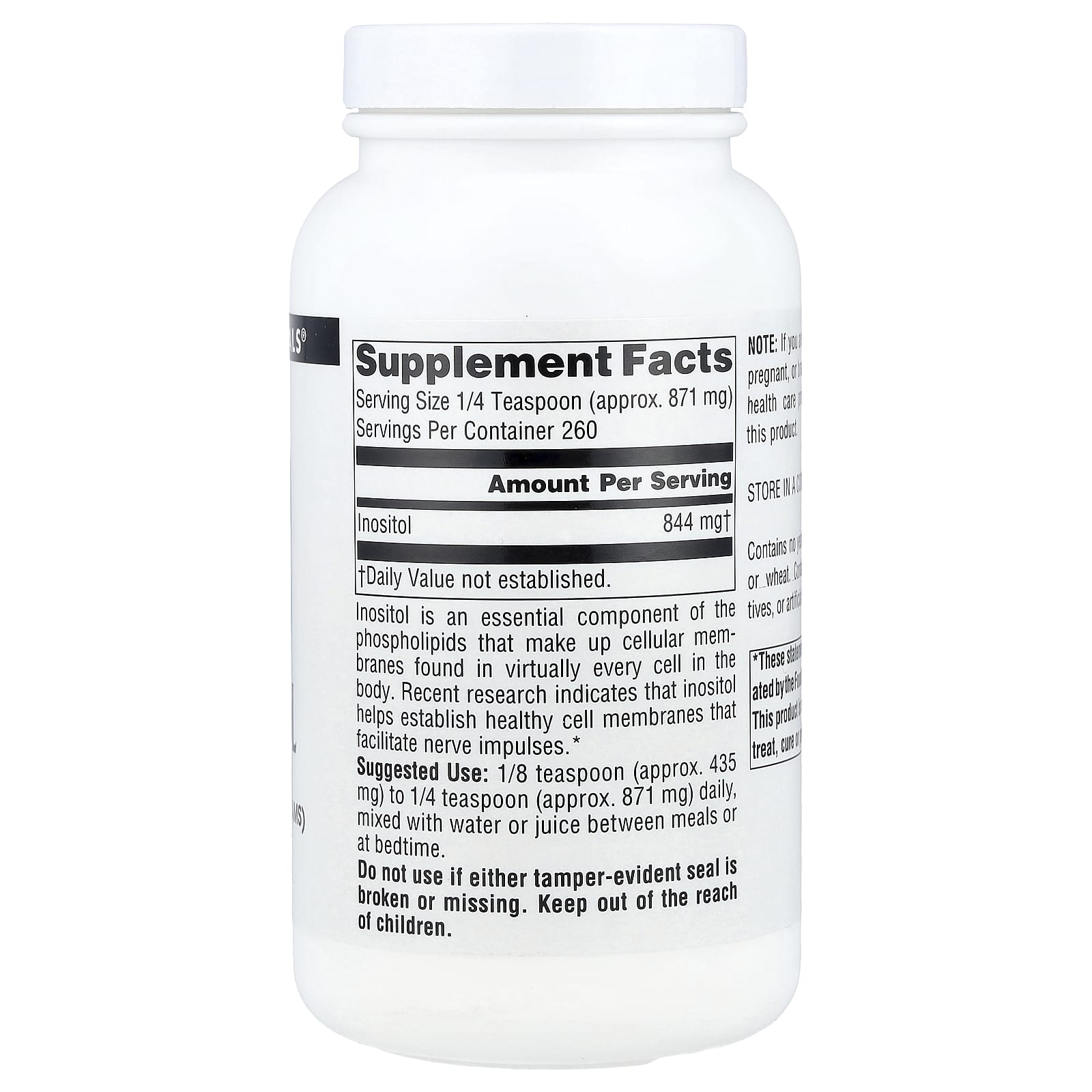 Source Naturals, Pure Inositol Powder, 8 oz (226.8 g) - Image 2
