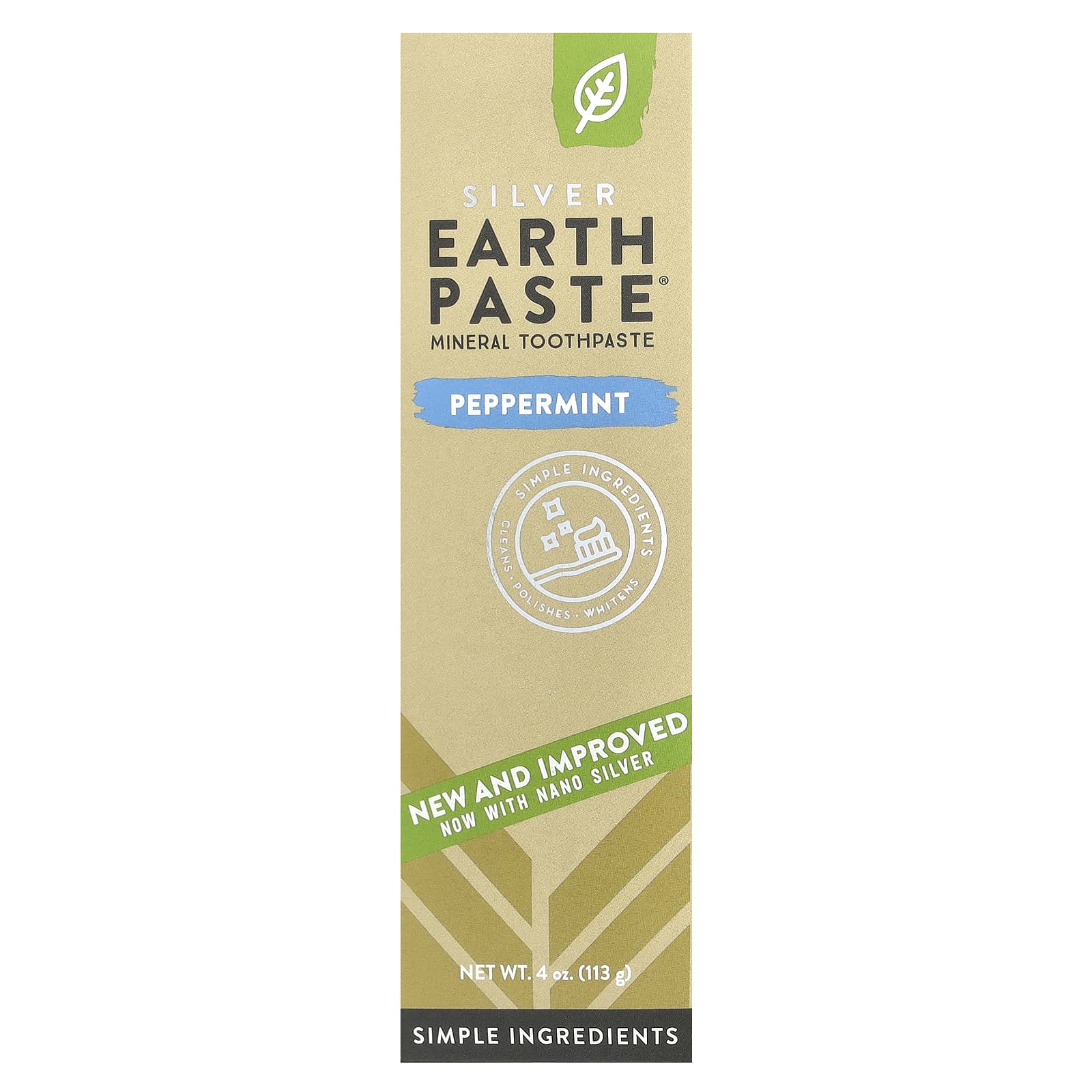 Redmond Trading Company, Silver Earth Paste®, Mineral Toothpaste, Peppermint, 4 oz (113 g) - Image 2
