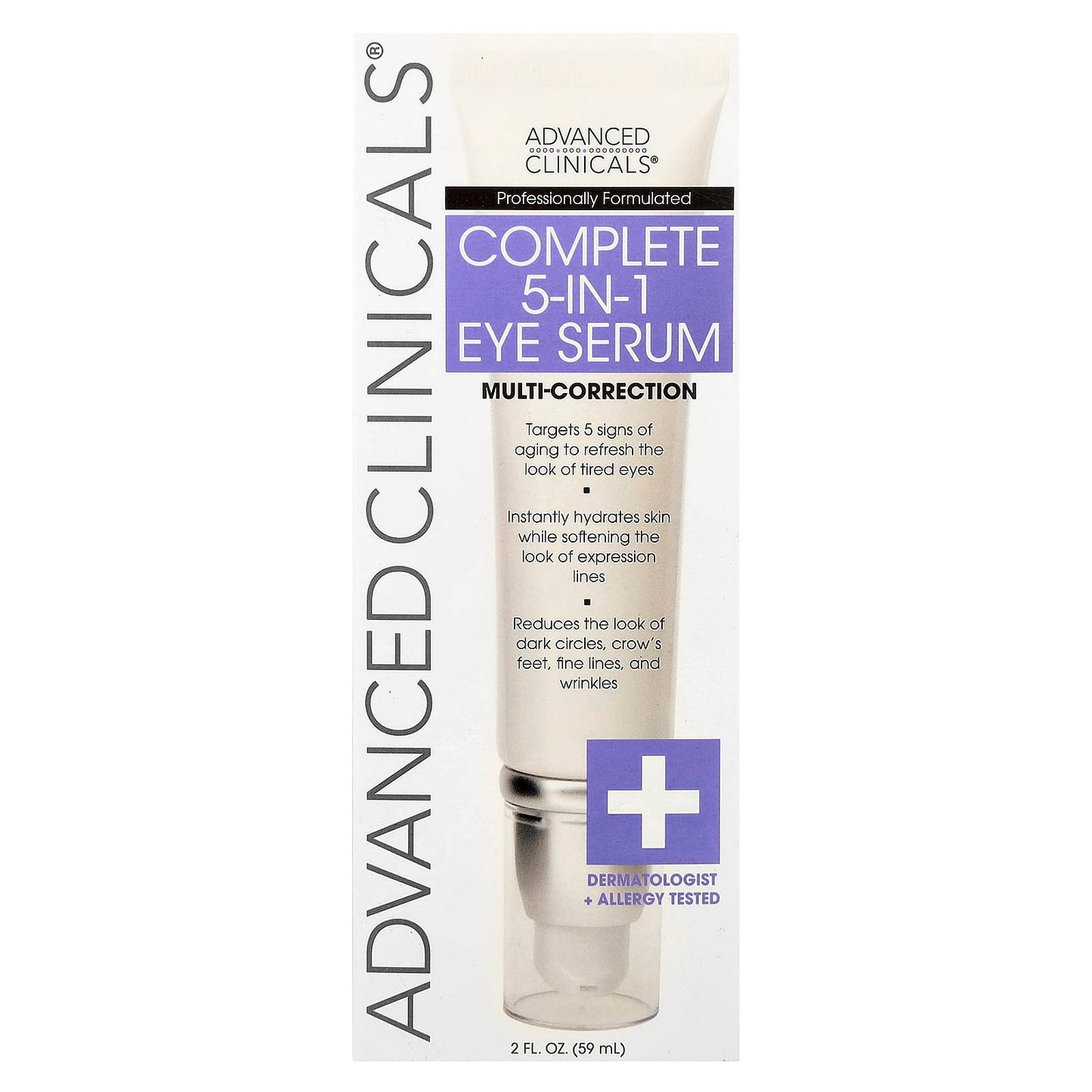 Clinical Strength Eye Serum for Dark Circles, Fine Lines, and Wrinkles - 5-in-1 Advanced Formula - Image 2