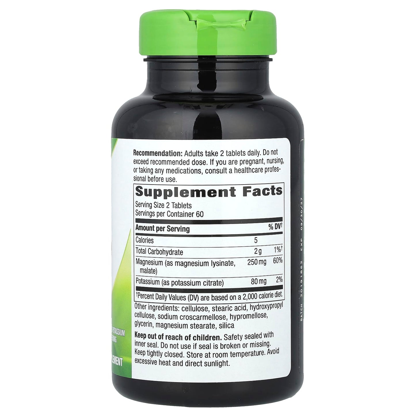 Nature's Way, Krebs Magnesium Potassium Complex, 120 Vegan Tablets - Image 2