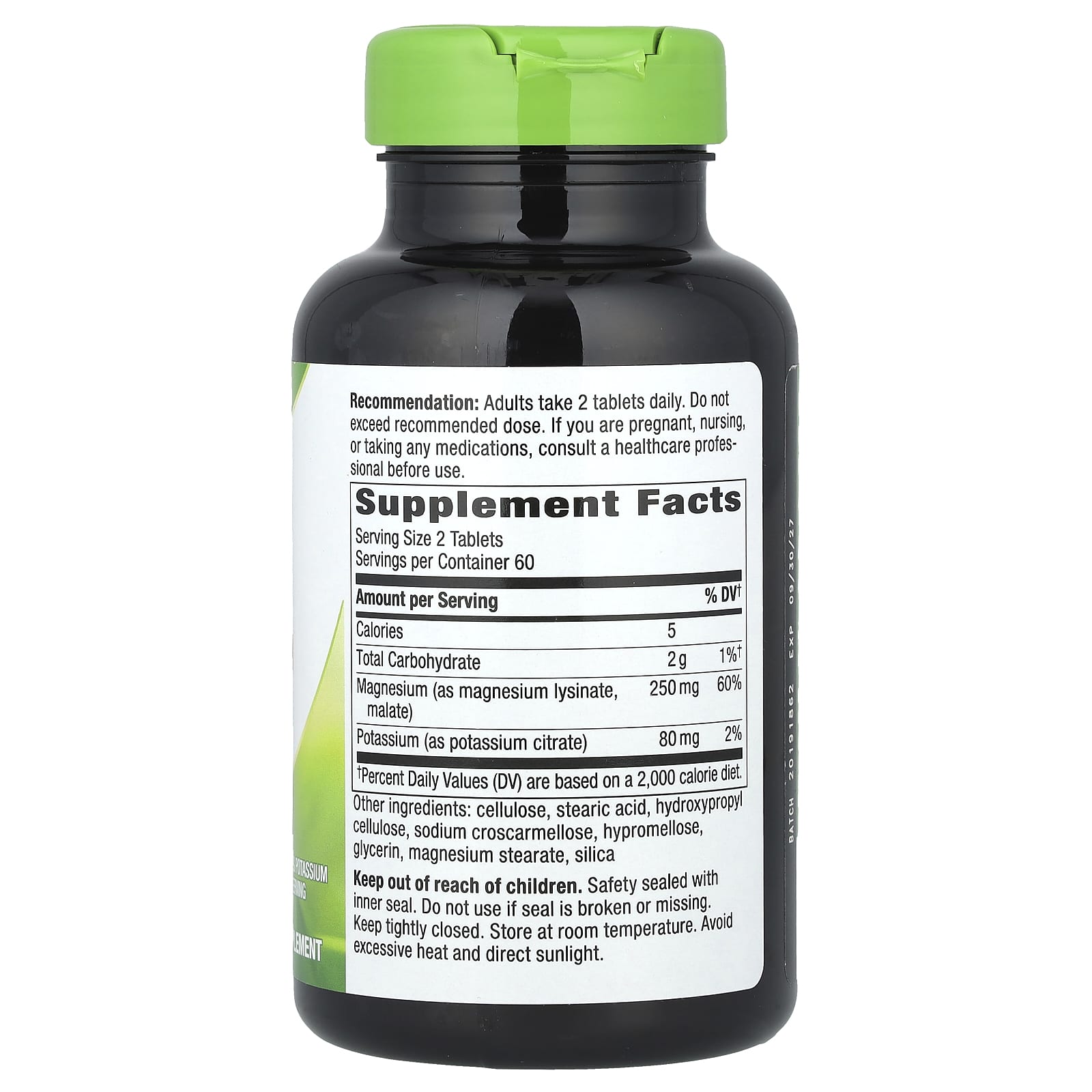 Nature's Way, Krebs Magnesium Potassium Complex, 120 Vegan Tablets - Image 2