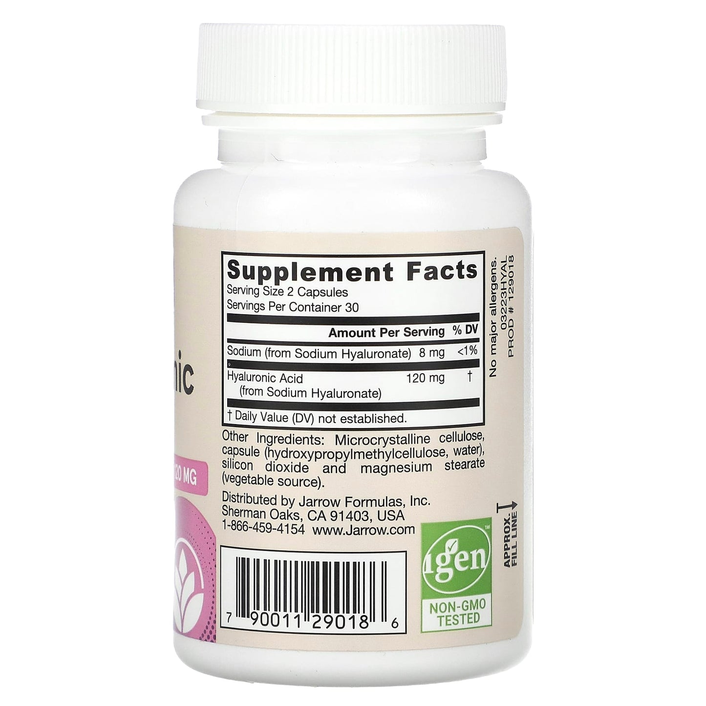 Vegan Hyaluronic Acid by Jarrow Formulas, 60 Capsules for Skin Health - Image 2