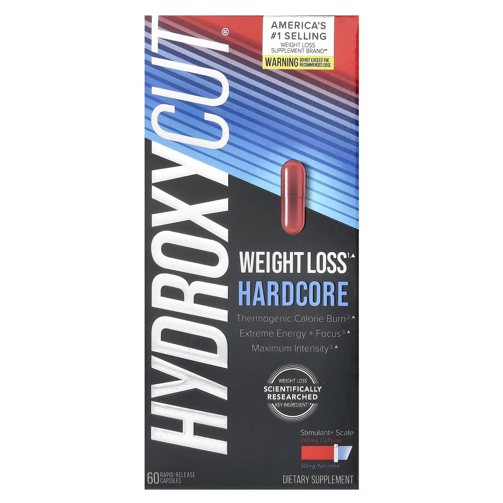 Hydroxycut Hardcore Weight Loss Supplement - 60 Capsules - Image 1