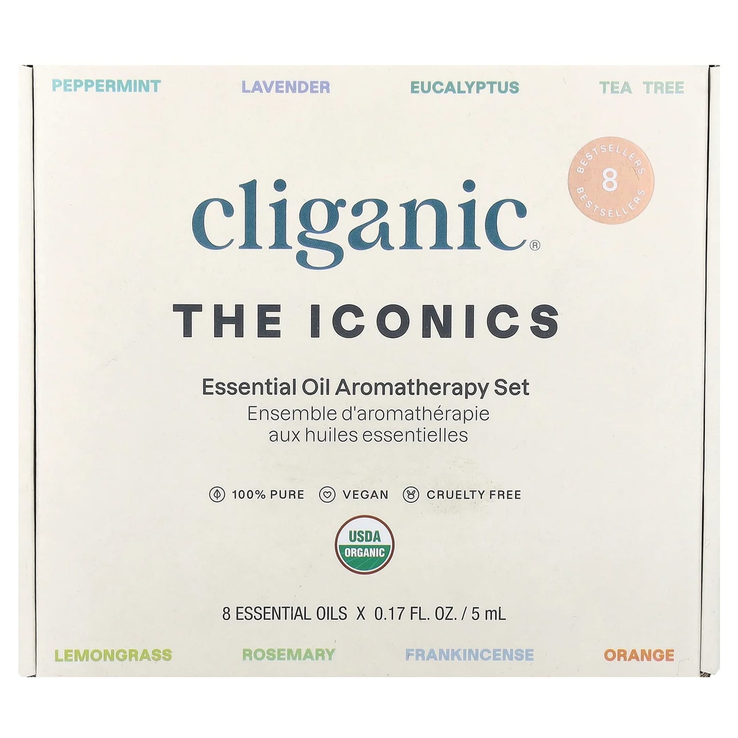 Cliganic 8-Piece Essential Oil Aromatherapy Set for Wellness - Image 2