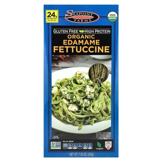 Seapoint Farms, Organic Edamame Fettuccine, 7.05 oz (200 g) - Image 1