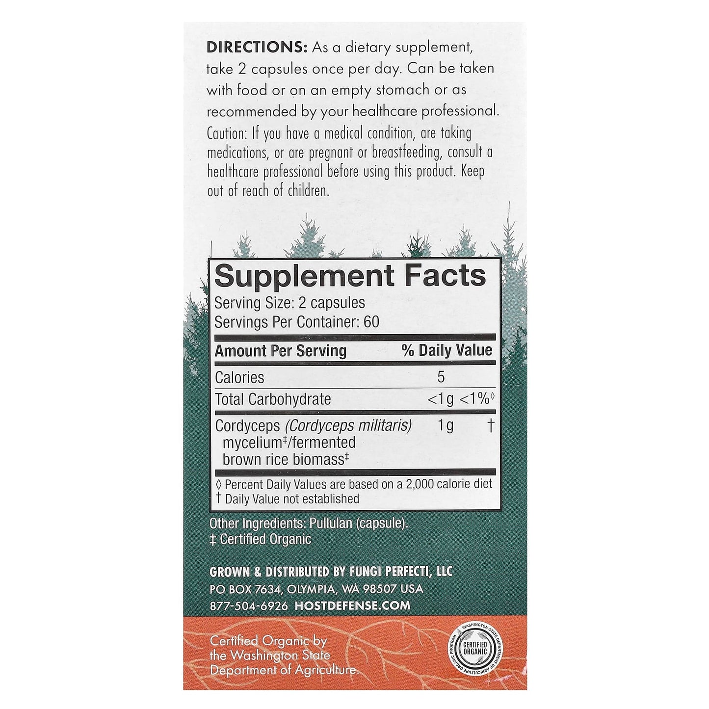 Cordyceps Capsules for Energy & Endurance by Host Defense - Image 2