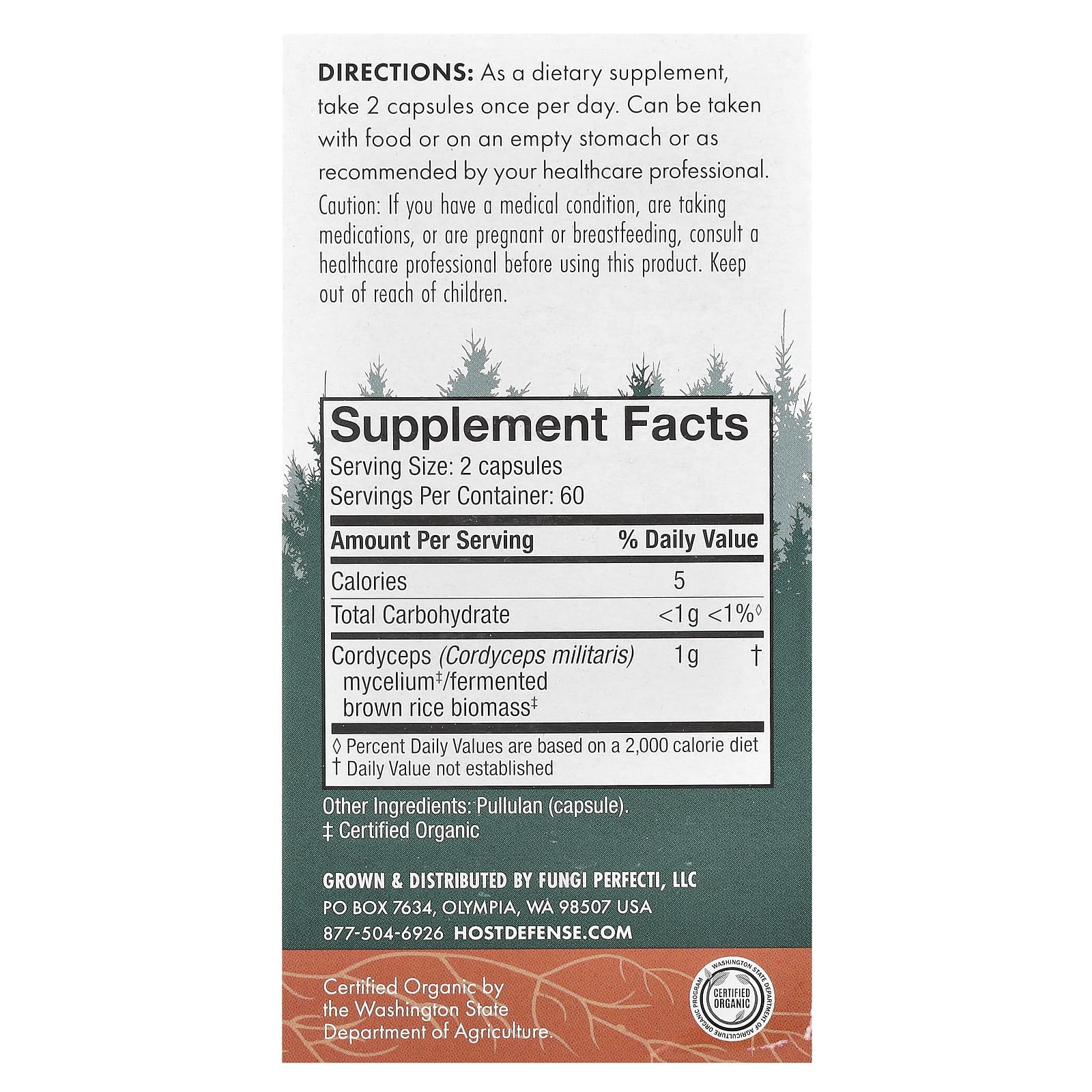 Cordyceps Capsules for Energy & Endurance by Host Defense - Image 2
