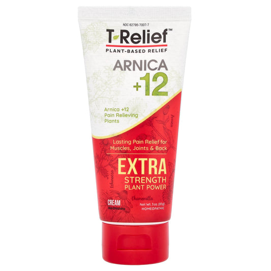 MediNatura, T-Relief™, Arnica +12 Cream, Extra Strength, Chamomilla, 3 oz (85 g) - Image 1