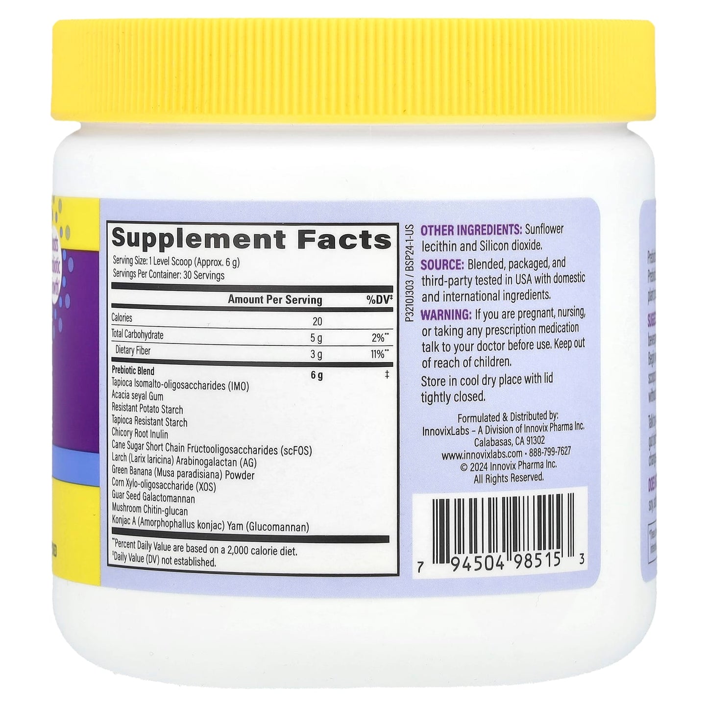 Boost Probiotic Growth with <strong>InnovixLabs</strong> Broad Spectrum Prebiotic Fiber - Image 2