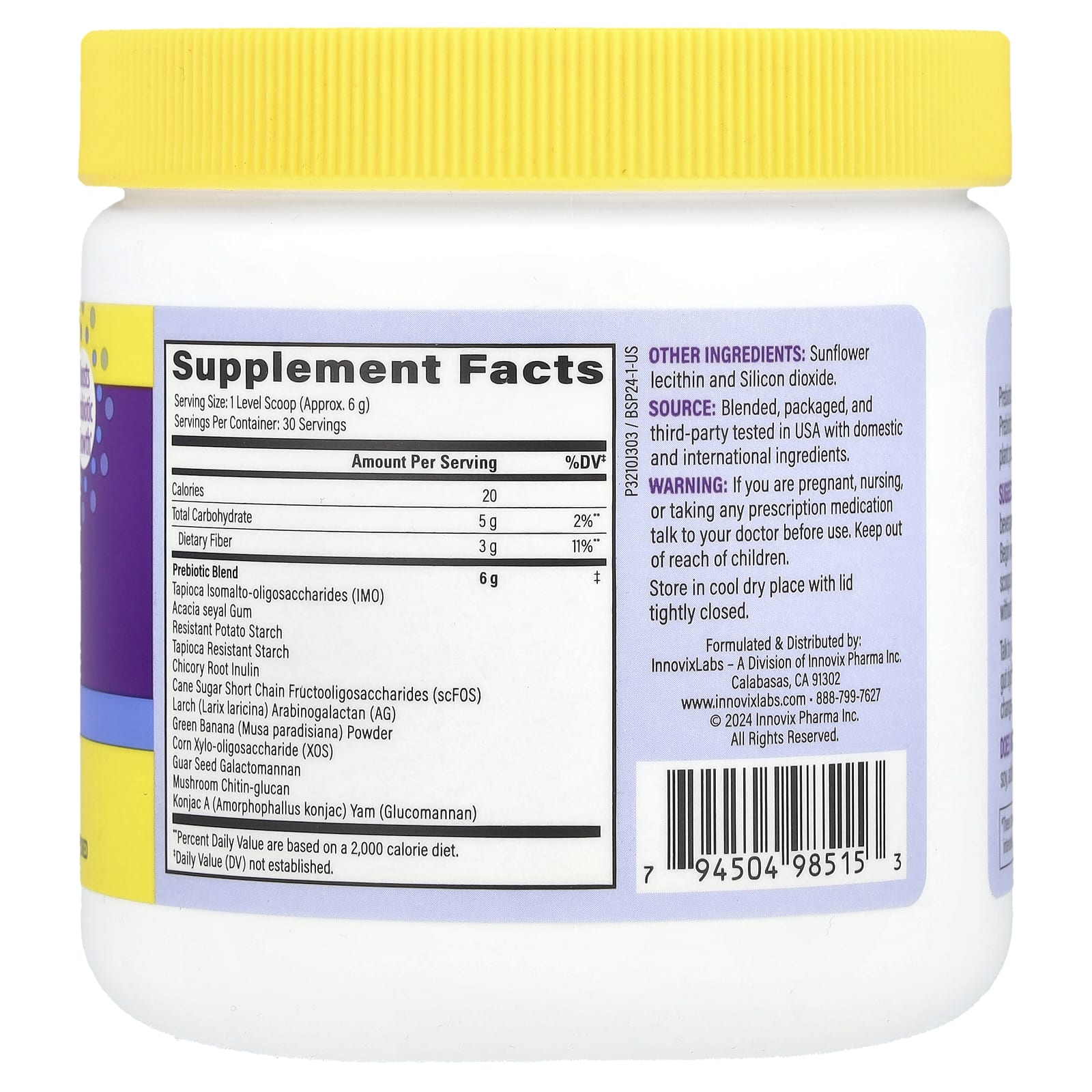 Boost Probiotic Growth with <strong>InnovixLabs</strong> Broad Spectrum Prebiotic Fiber - Image 2