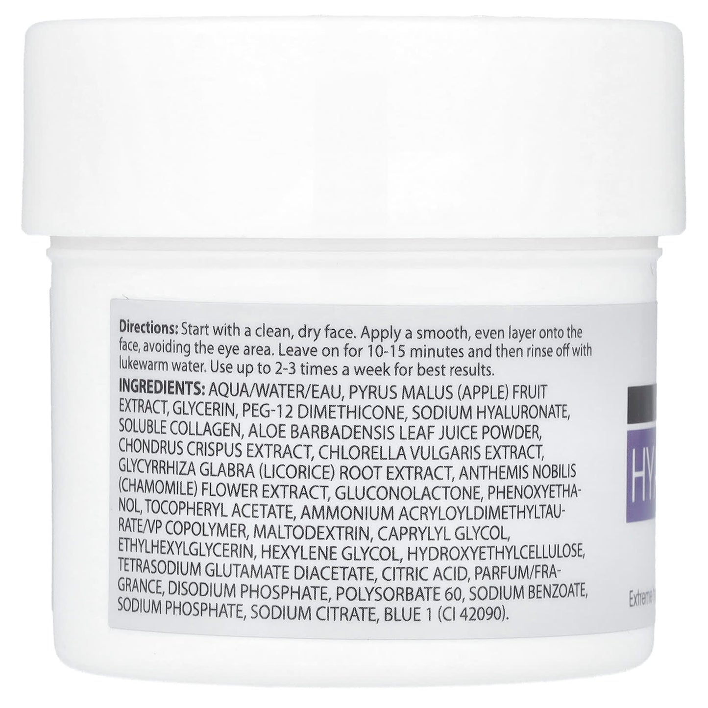 Hyaluronic Acid Moisturizing Gel Mask for Dry Skin | Advanced Clinicals - Image 2