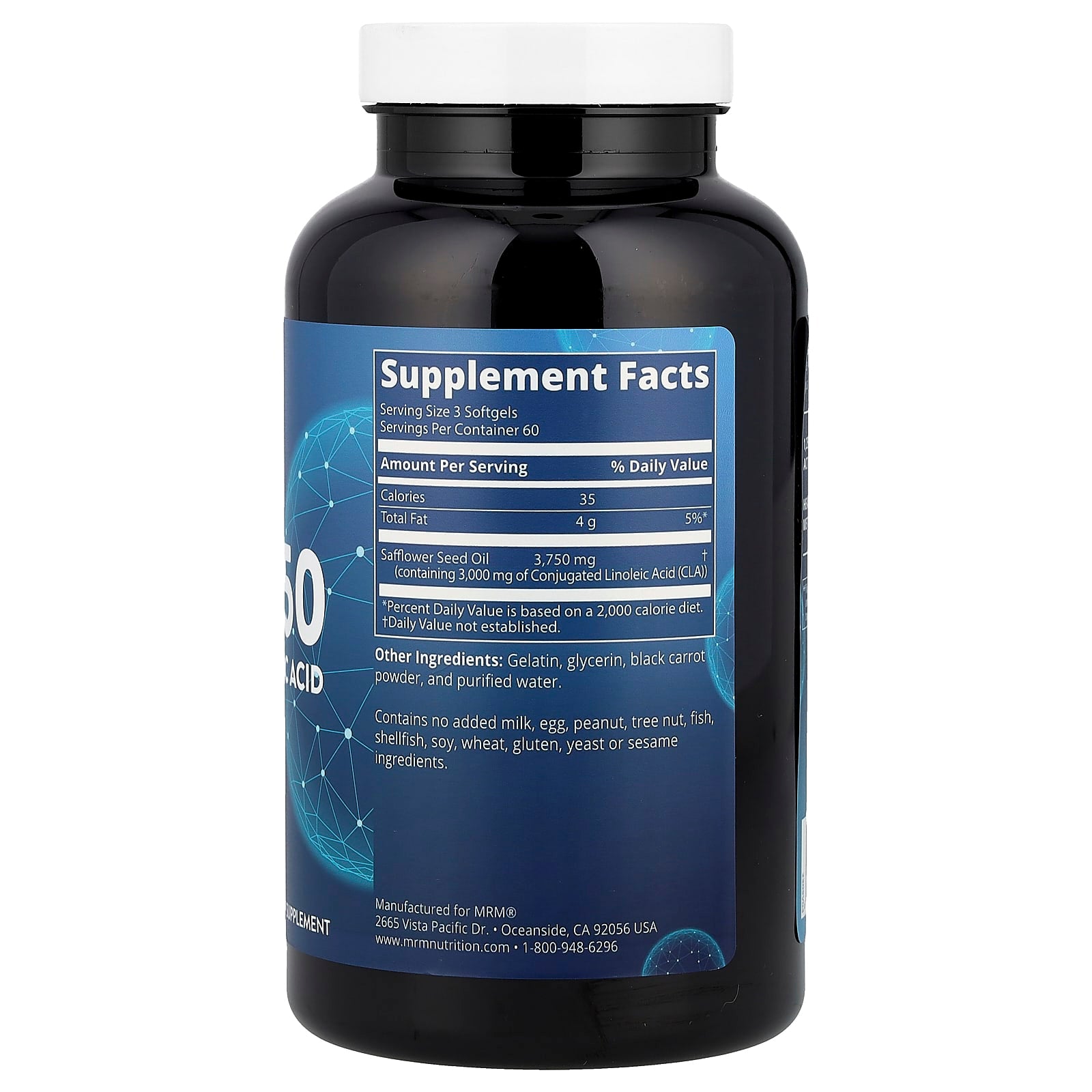 MRM Nutrition, CLA 1250, 3,750 mg, 180 Softgels (1,250 mg per Softgel) - Image 2