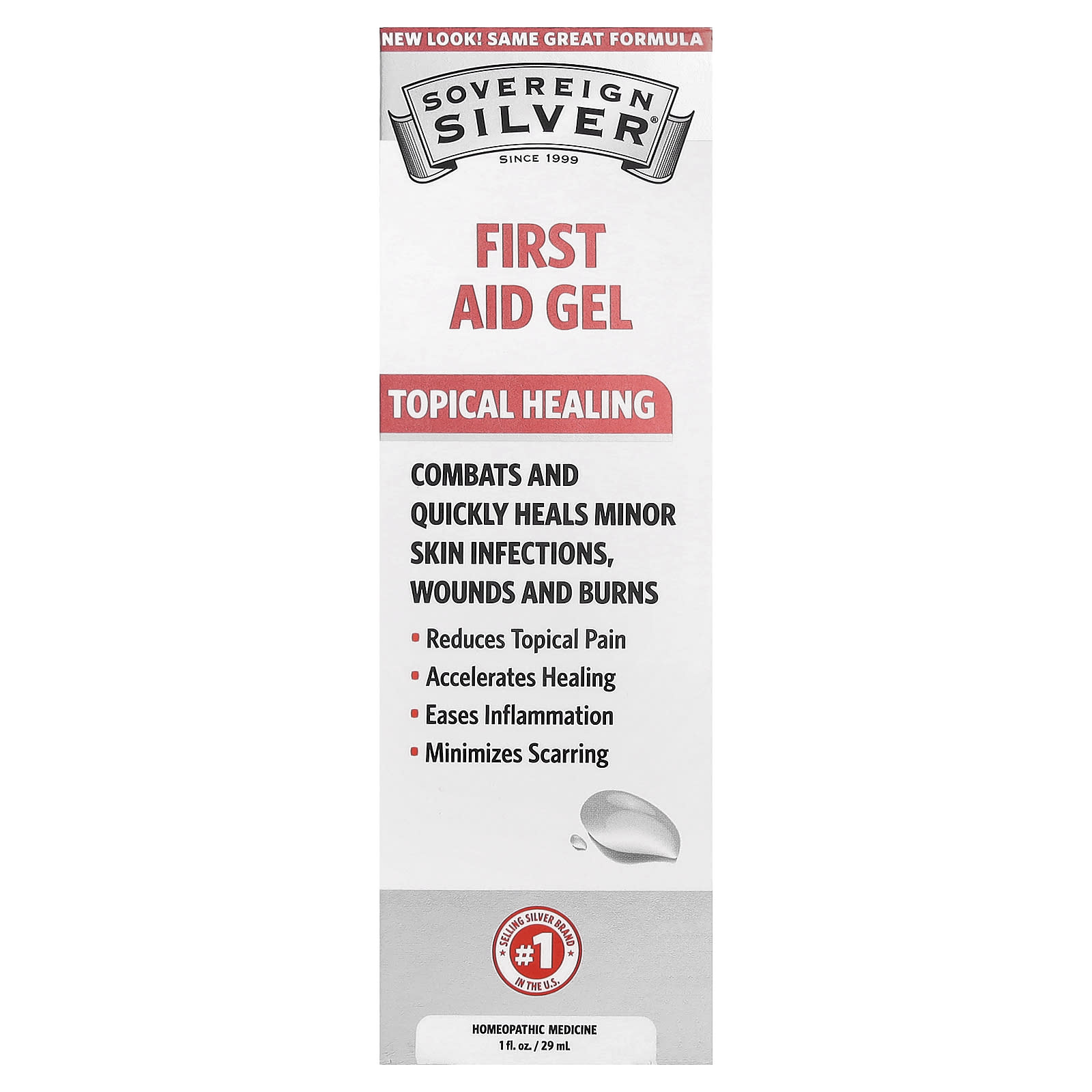 Sovereign Silver, First Aid Gel, 1 fl oz (29 ml) - Image 1