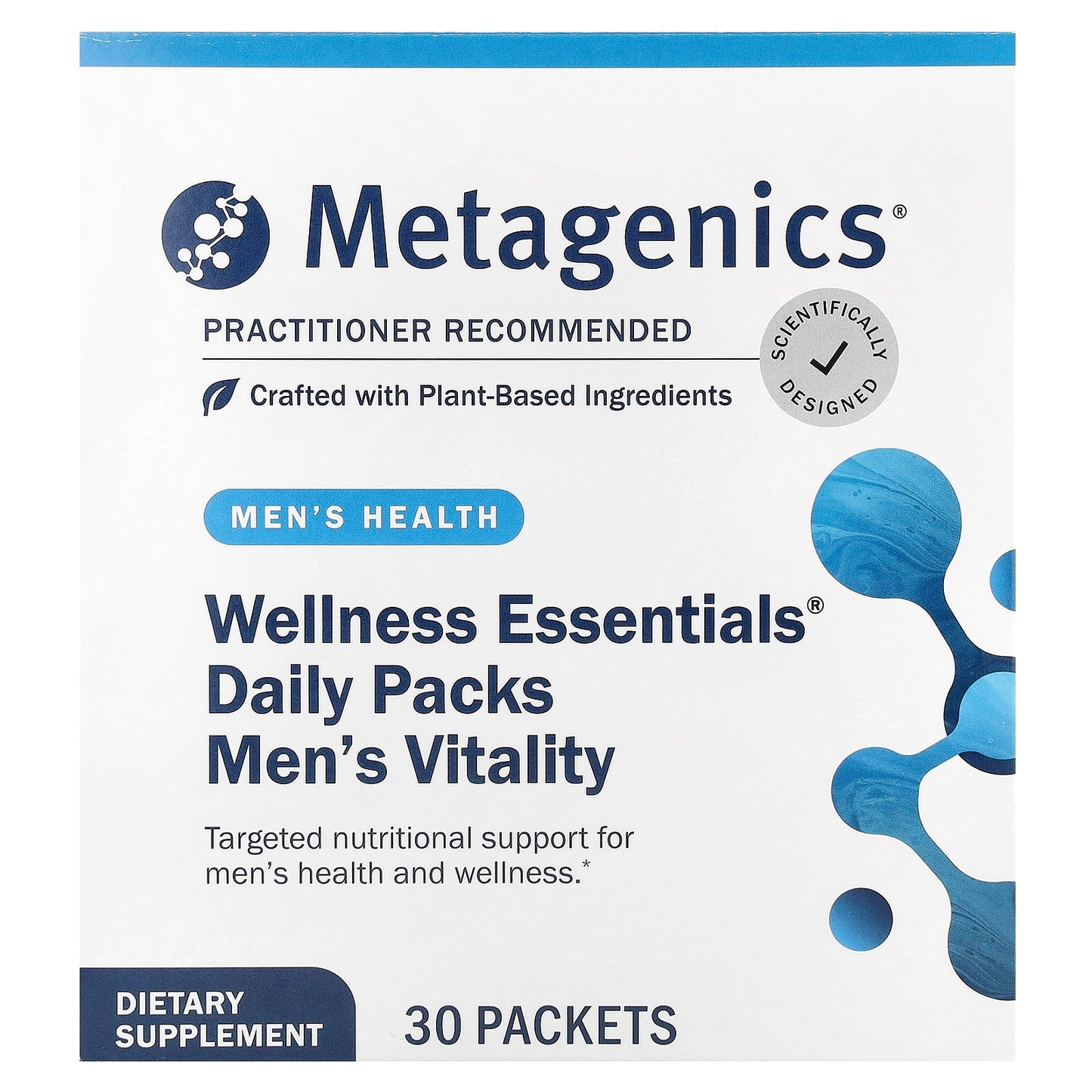 Metagenics, Wellness Essentials® Daily Packs Men's Vitality, 30 Packets - Image 1
