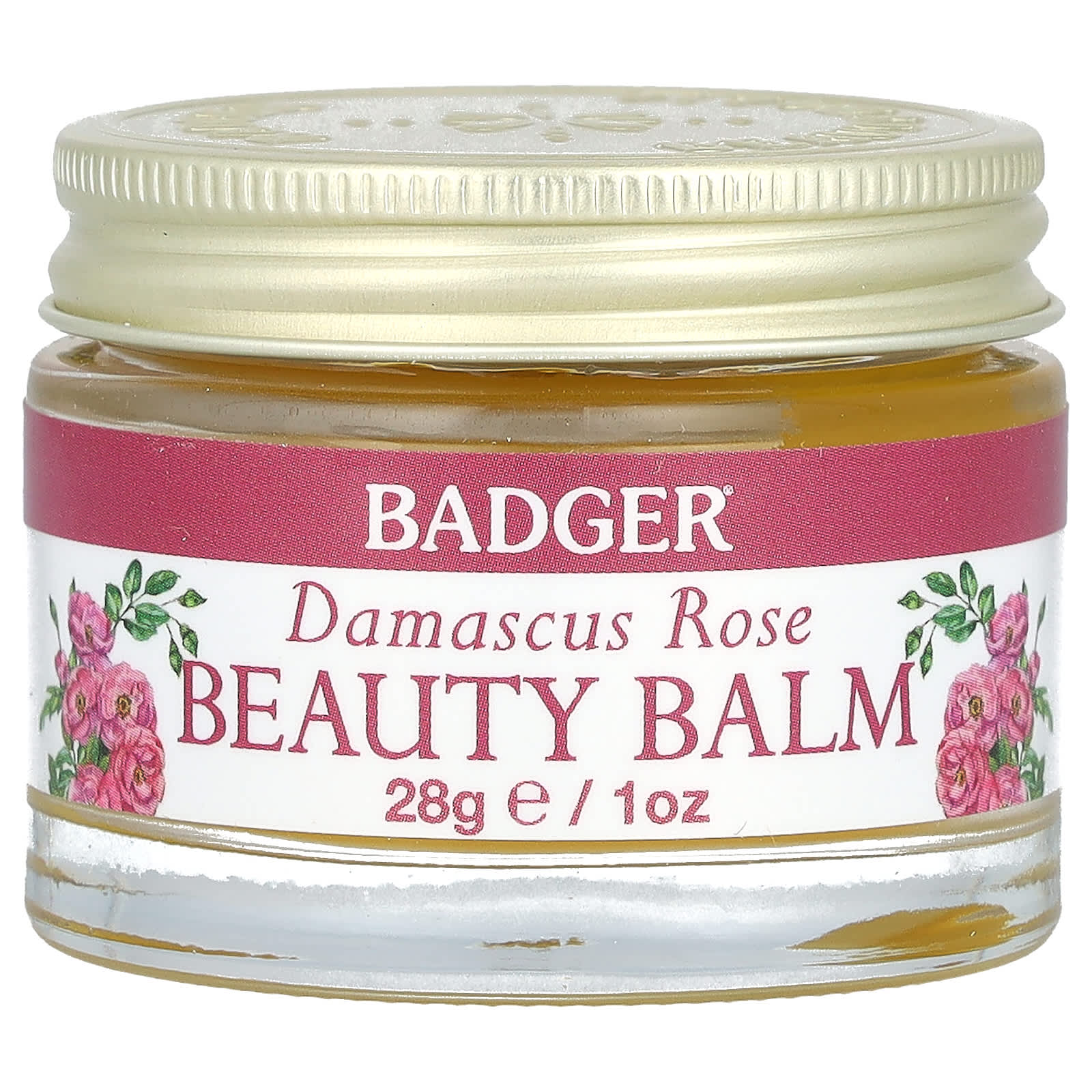 Damascus Rose Beauty Balm by Badger - USDA Organic, Cruelty-Free - Image 1
