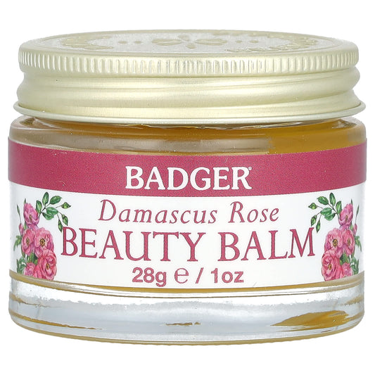 Damascus Rose Beauty Balm by Badger - USDA Organic, Cruelty-Free - Image 1