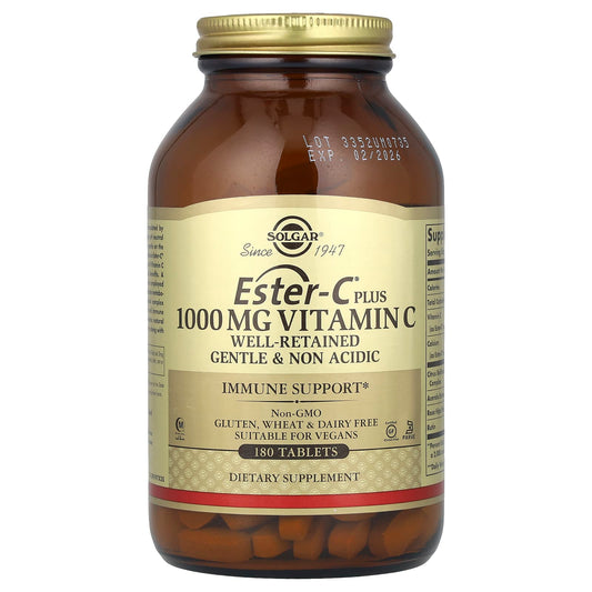 Solgar, Ester-C® Plus, Vitamin C, 1,000 mg, 180 Tablets - Image 1