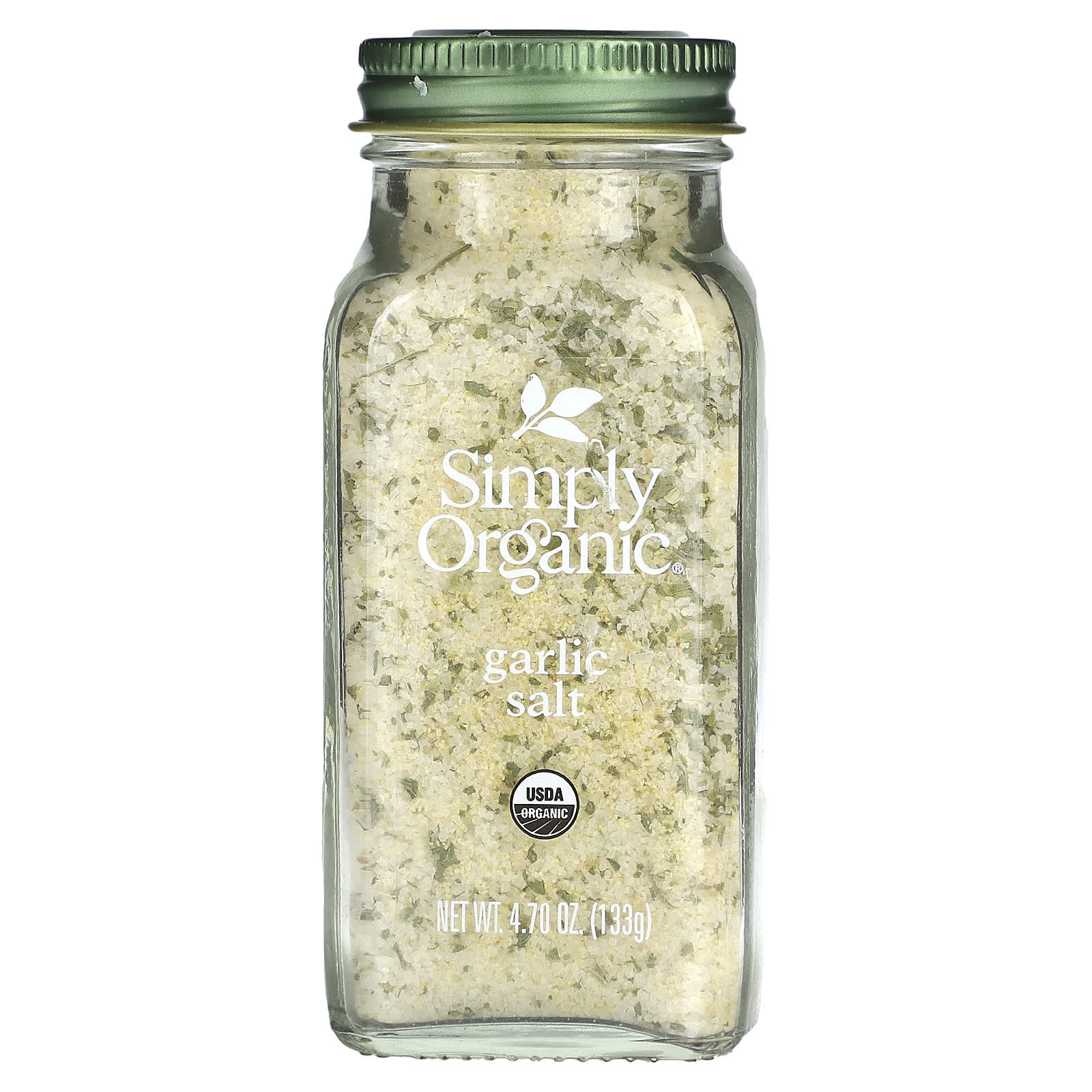 Simply Organic, Garlic Salt, 4.7 oz (133 g) - Image 1