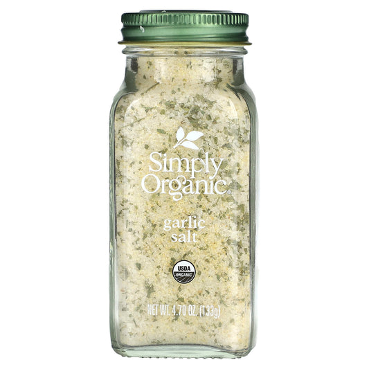 Simply Organic, Garlic Salt, 4.7 oz (133 g) - Image 1