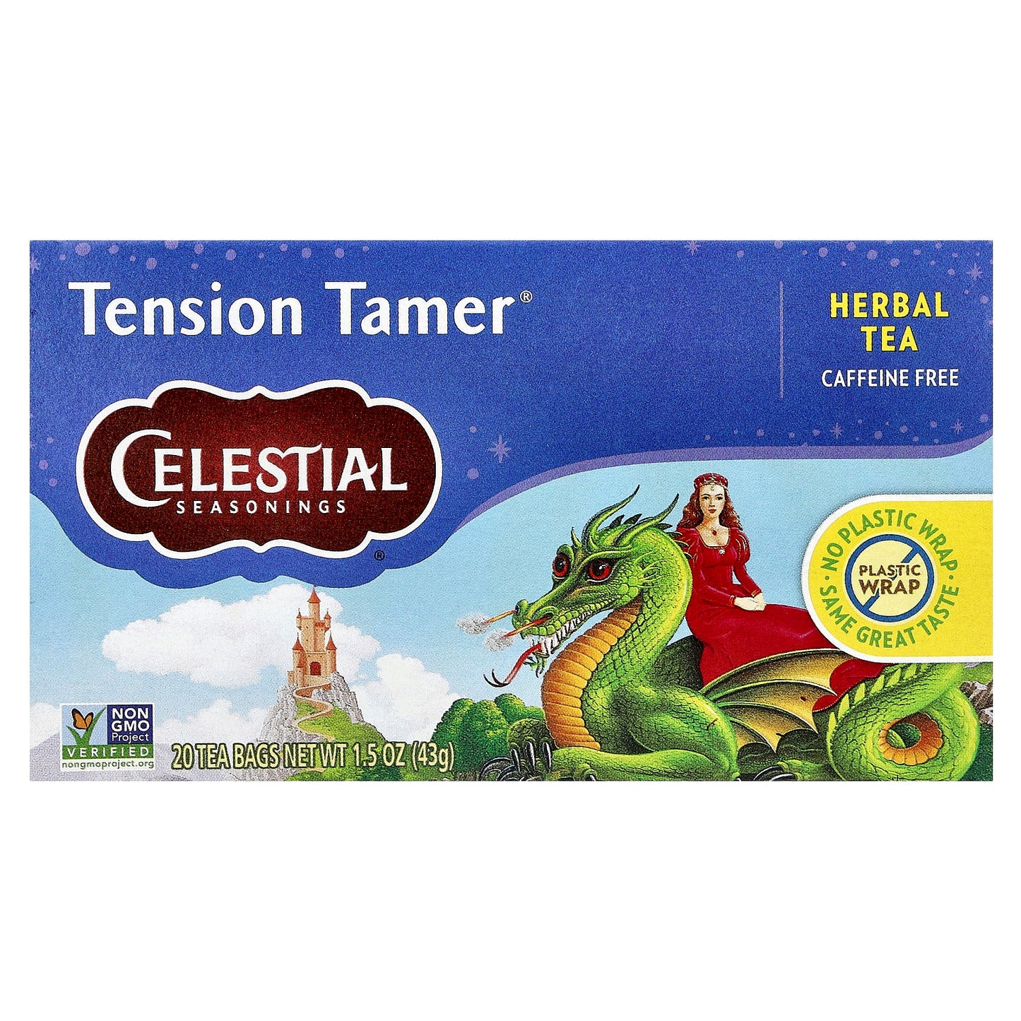 Caffeine-Free Herbal Tea for Tension Relief, 20 Tea Bags - Image 1