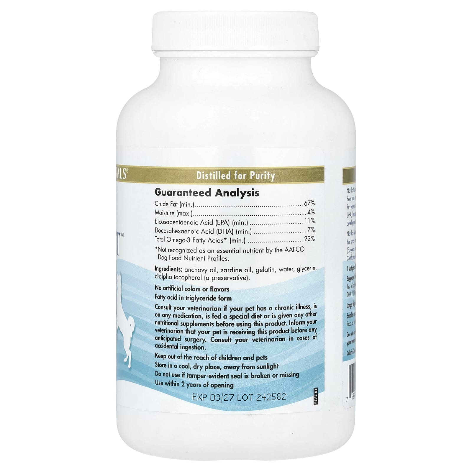 Nordic Naturals, Omega-3 Pet™, For Dogs, 180 Soft Gels - Image 2