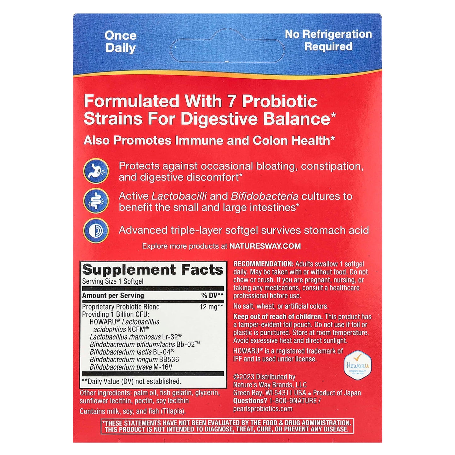 Nature's Way, Pearls Complete Probiotic, 1 Billion CFU, 90 Softgels - Image 2