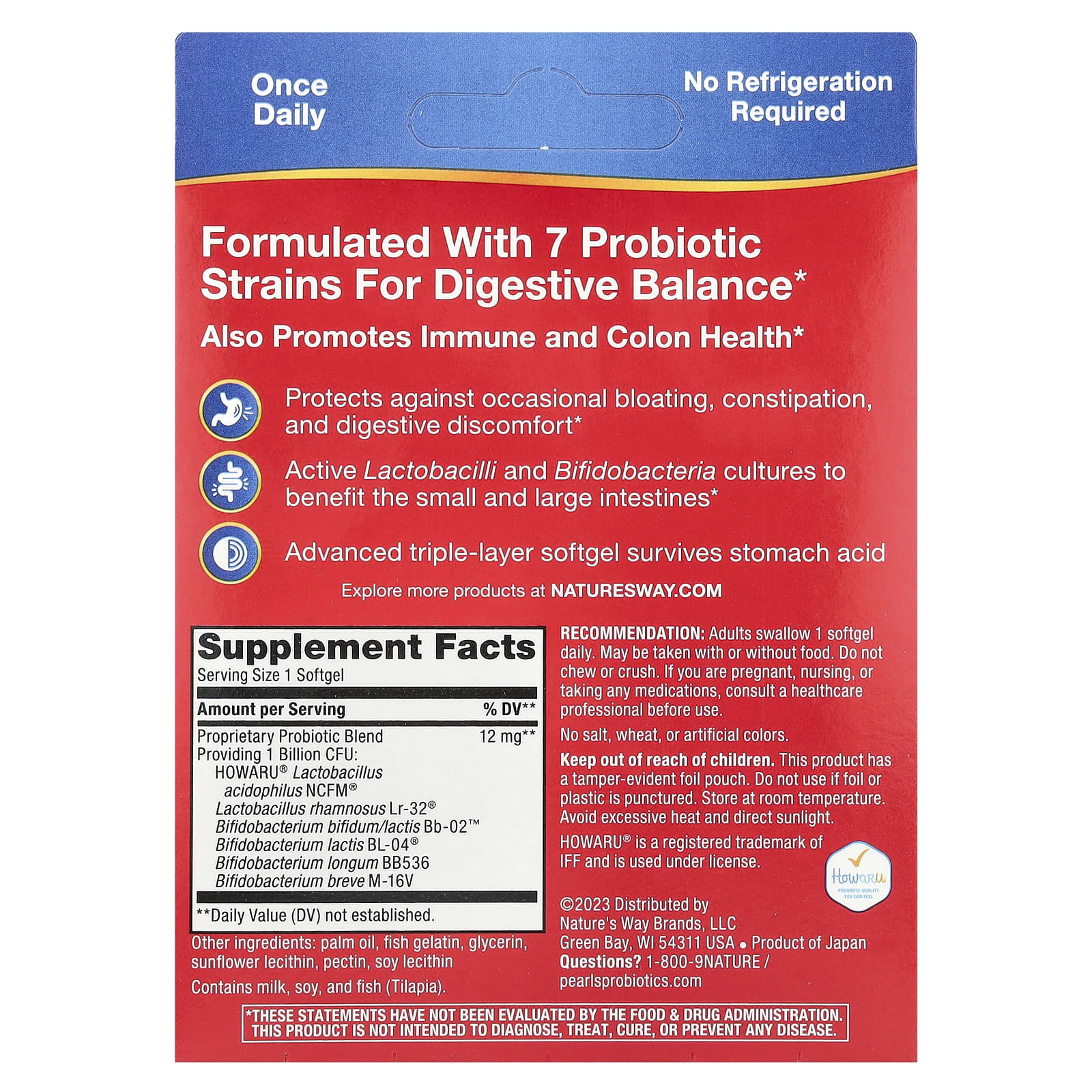 Nature's Way, Pearls Complete Probiotic, 1 Billion CFU, 90 Softgels - Image 2