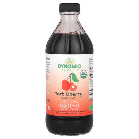 USDA Organic Tart Cherry Concentrate, 16 fl oz | 100% Natural - Image 1