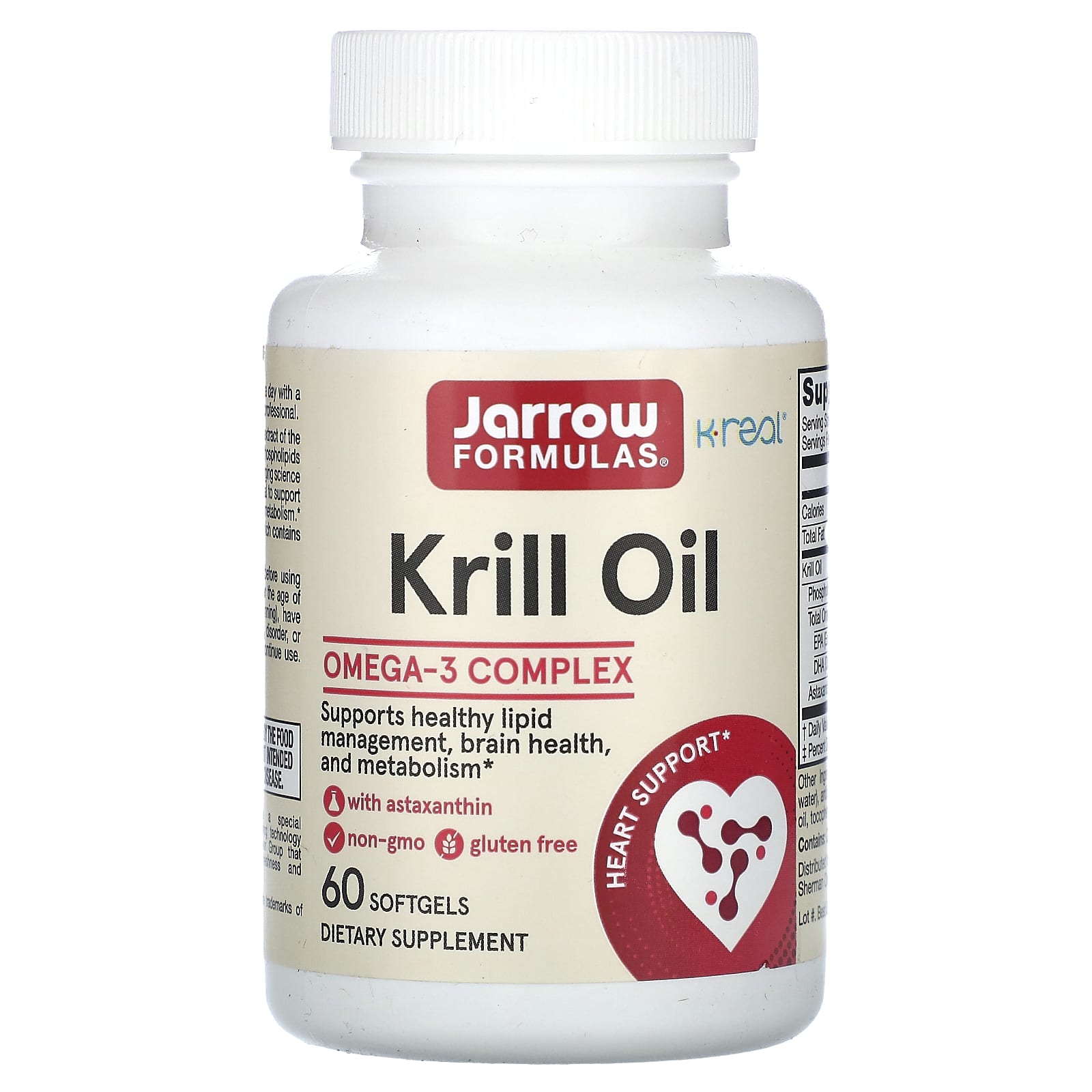 Jarrow Formulas Krill Oil for Heart Health & Brain Support - Image 1