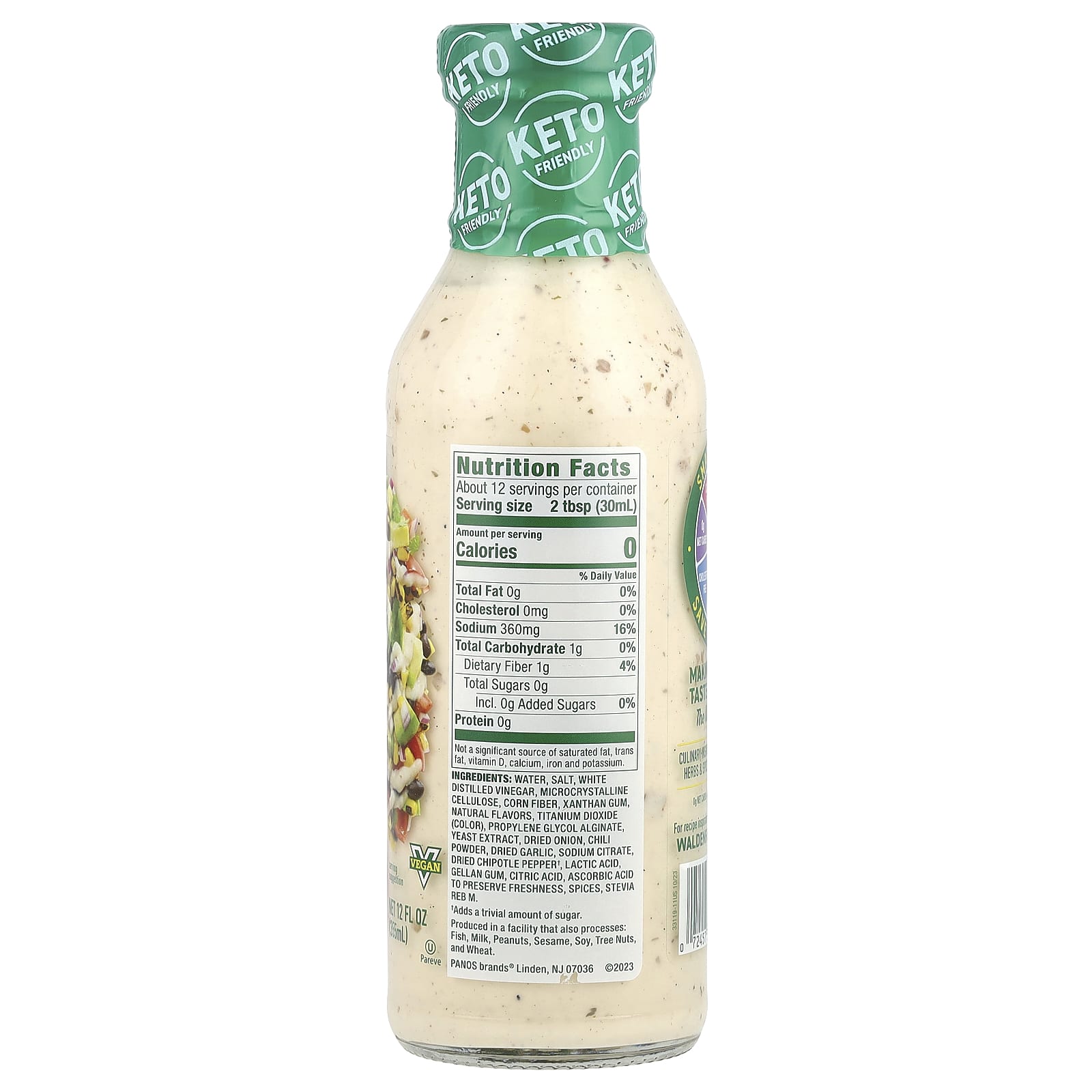 Walden Farms, Chipotle Ranch Dressing, 12 fl oz (355 ml) - Image 2