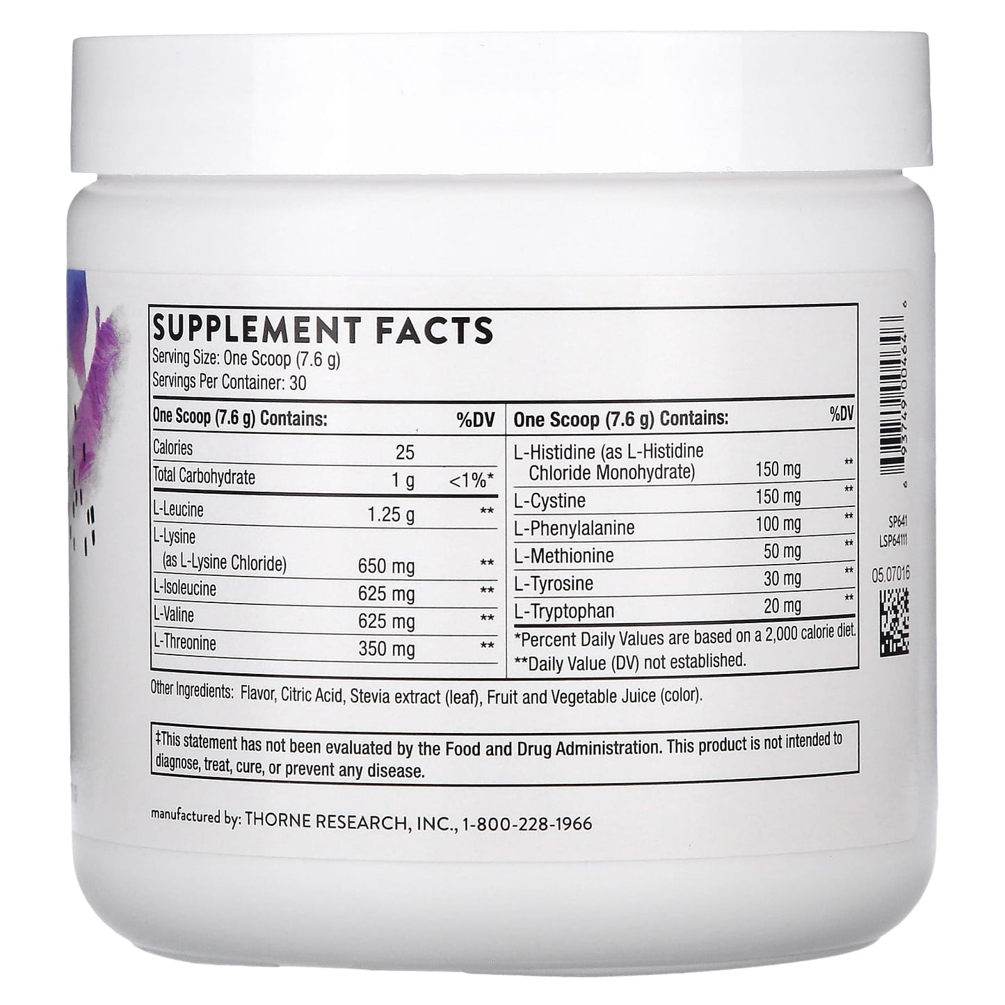 Thorne, Amino Complex, Berry, 8 oz (228 g) - Image 2