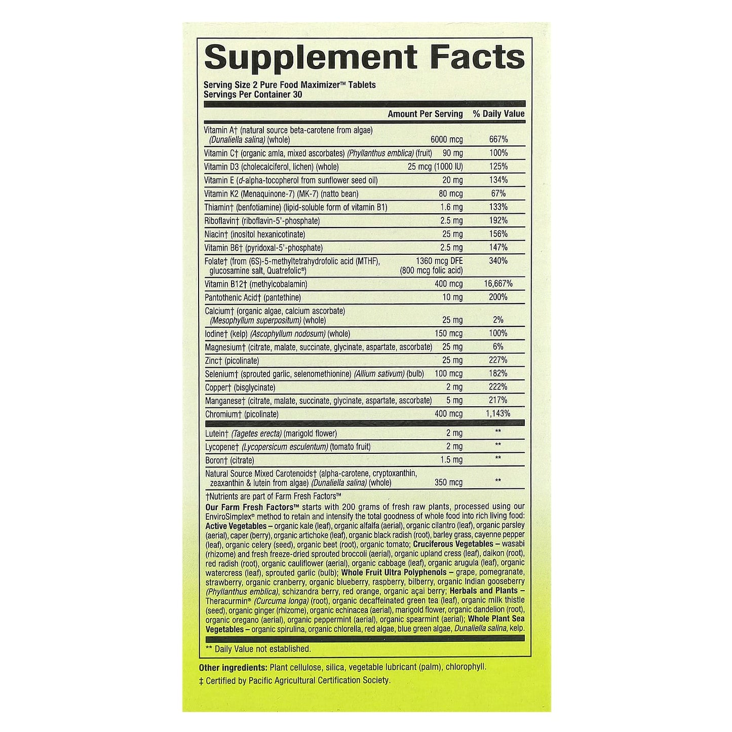 Natural Factors, Whole Earth & Sea®, Men's Multivitamin & Mineral, 60 Tablets - Image 2