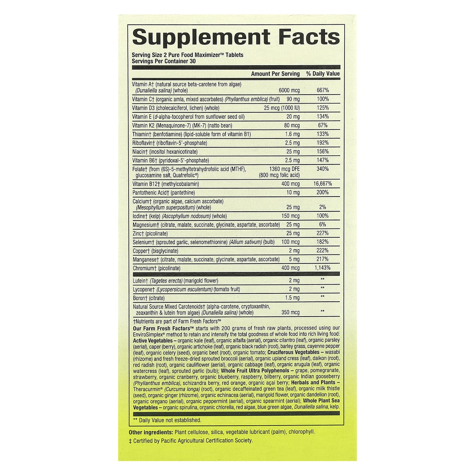 Natural Factors, Whole Earth & Sea®, Men's Multivitamin & Mineral, 60 Tablets - Image 2