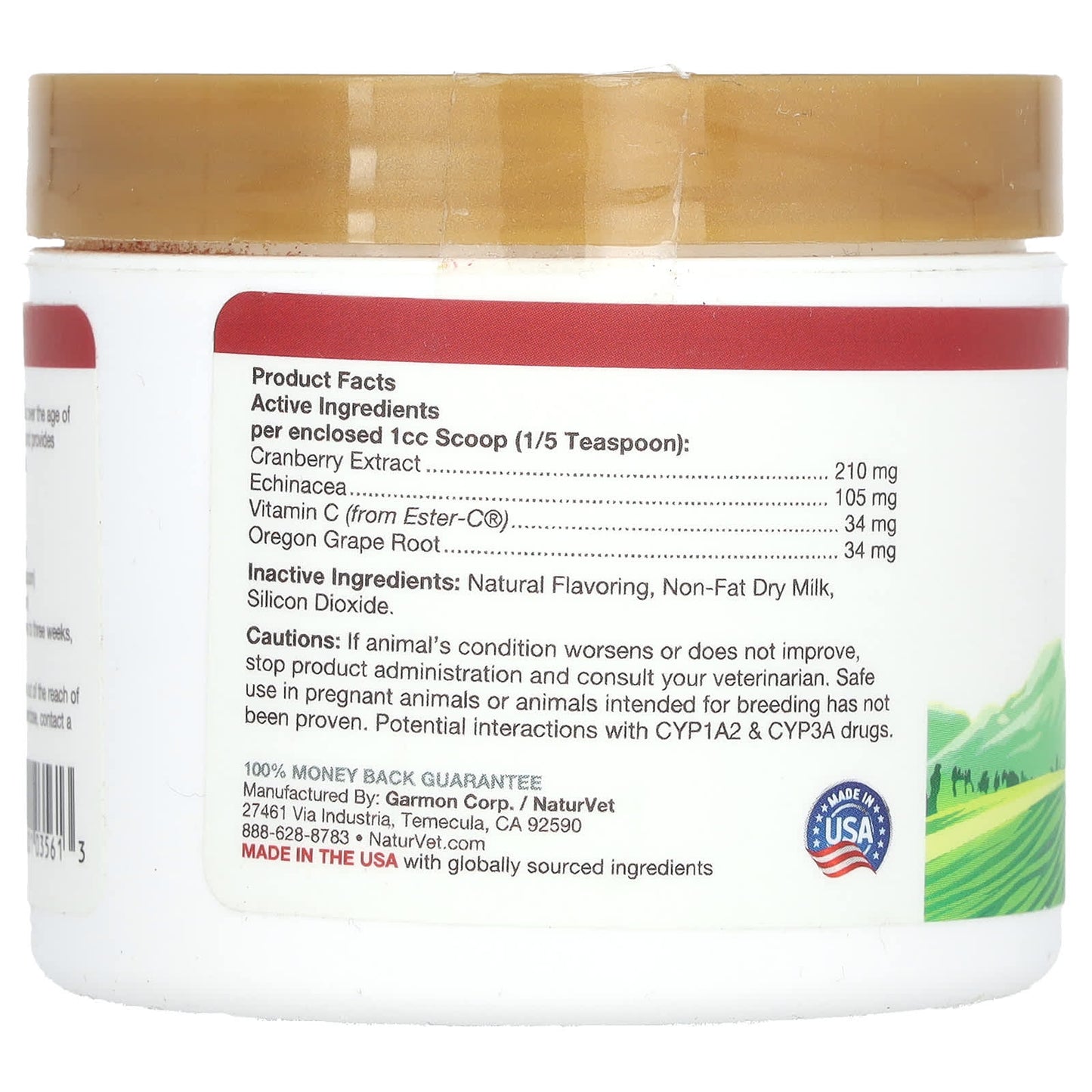 NaturVet, Cranberry Relief, Plus Echinacea, For Dogs & Cats, 1.7 oz (50 g) - Image 2
