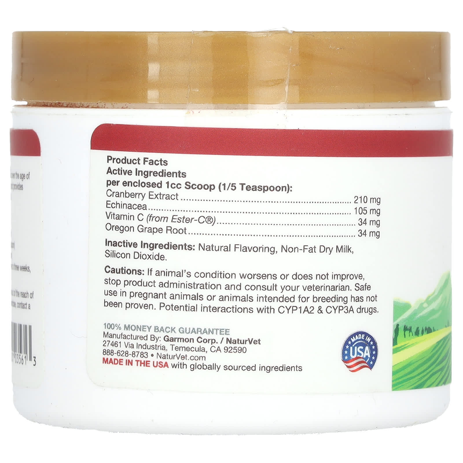 NaturVet, Cranberry Relief, Plus Echinacea, For Dogs & Cats, 1.7 oz (50 g) - Image 2