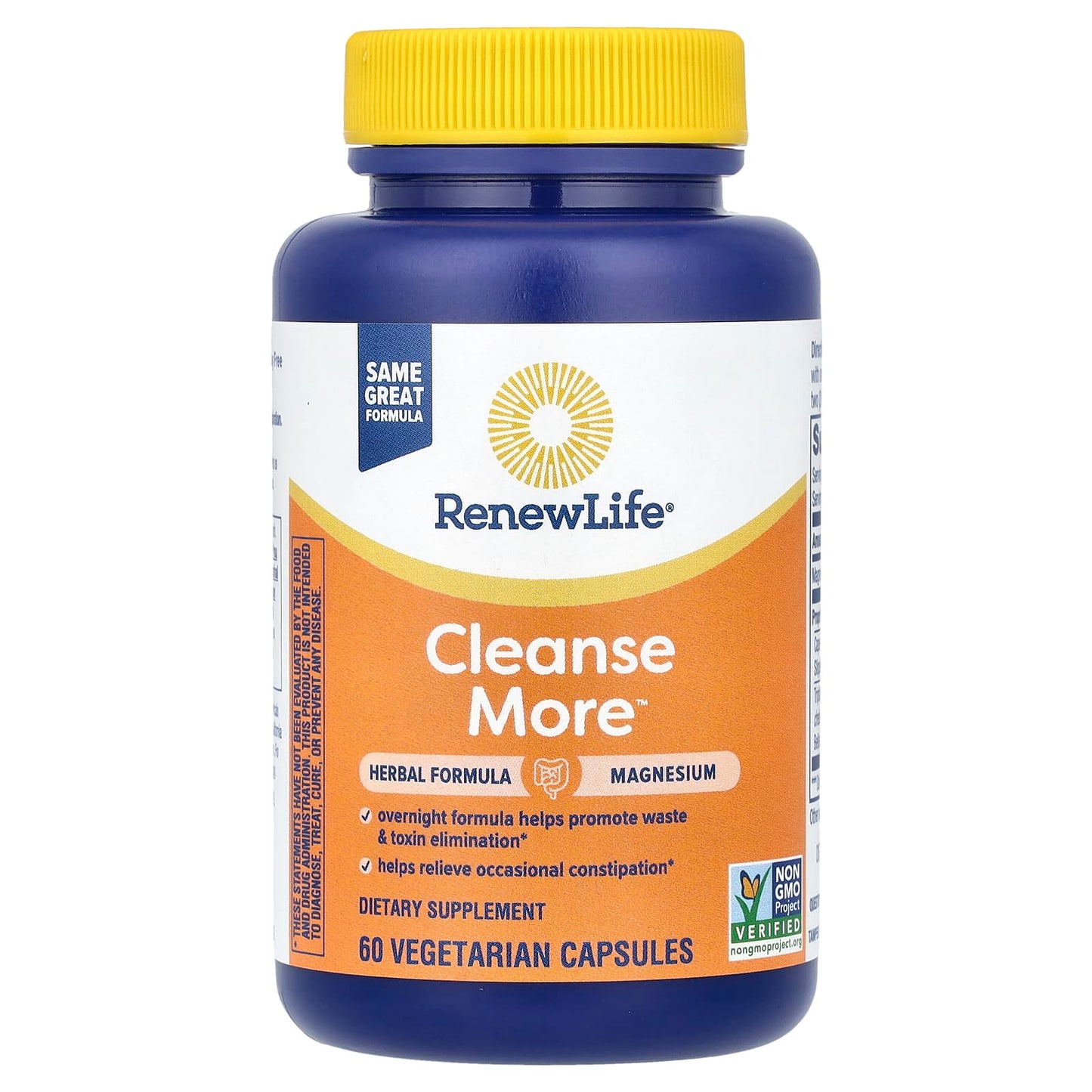 Renew Life, Cleanse More™, 60 Vegetarian Capsules - Image 1