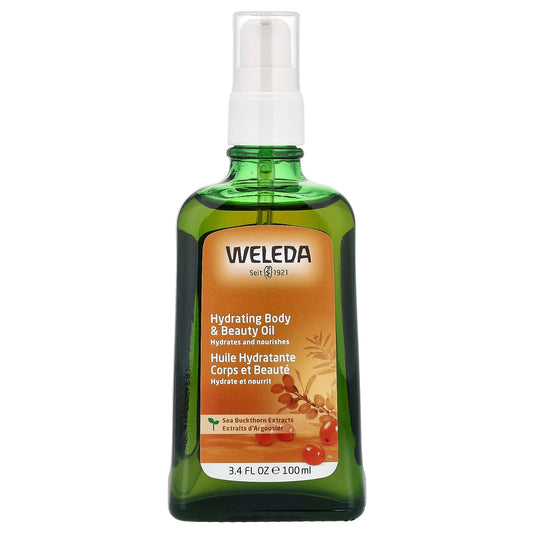 Weleda, Hydrating Body & Beauty Oil, Sea Buckthorn Extracts, 3.4 fl oz (100 ml) - Image 1