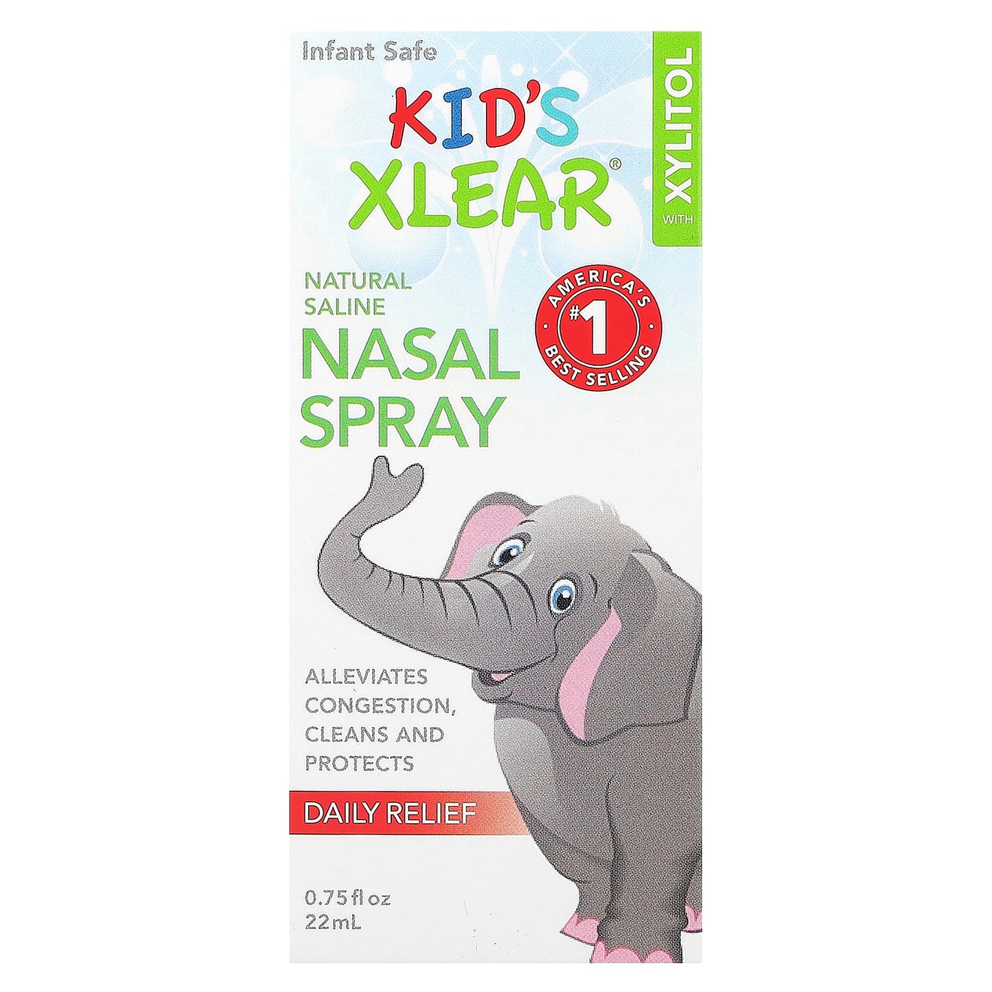 Kid's Xlear®, Natural Saline Nasal Spray, 0.75 fl oz (22 ml) - Image 2