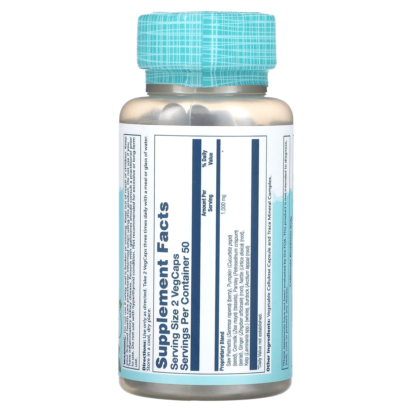 Solaray, Prostate Blend SP-16 , 100 VegCaps - Image 2