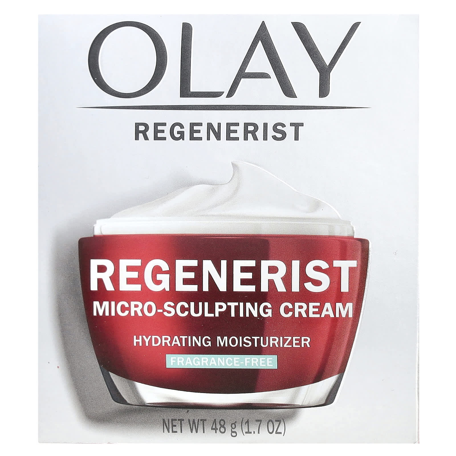Olay, Regenerist, Micro-Sculpting Cream, Fragrance-Free, 1.7 oz (48 g) - Image 2