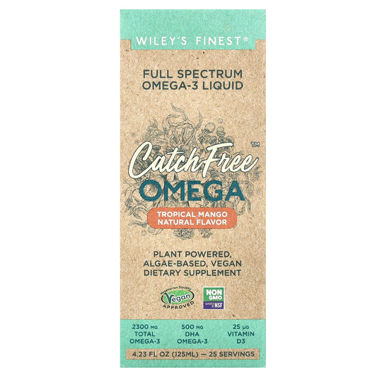 Wiley's Finest, CatchFree Omega, Tropical Mango,  4.23 fl oz (125 ml) - Image 1